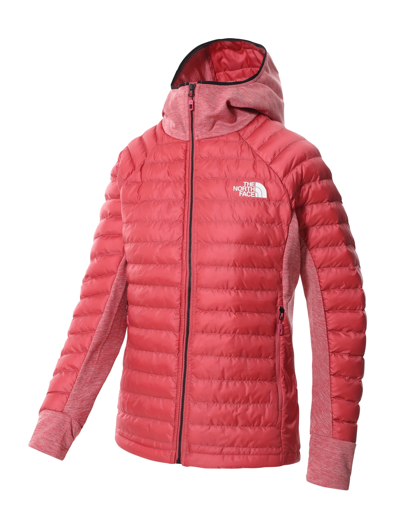 THE NORTH FACE Kültéri kabátok  sötét-rózsaszín / rózsaszín melír / fehér