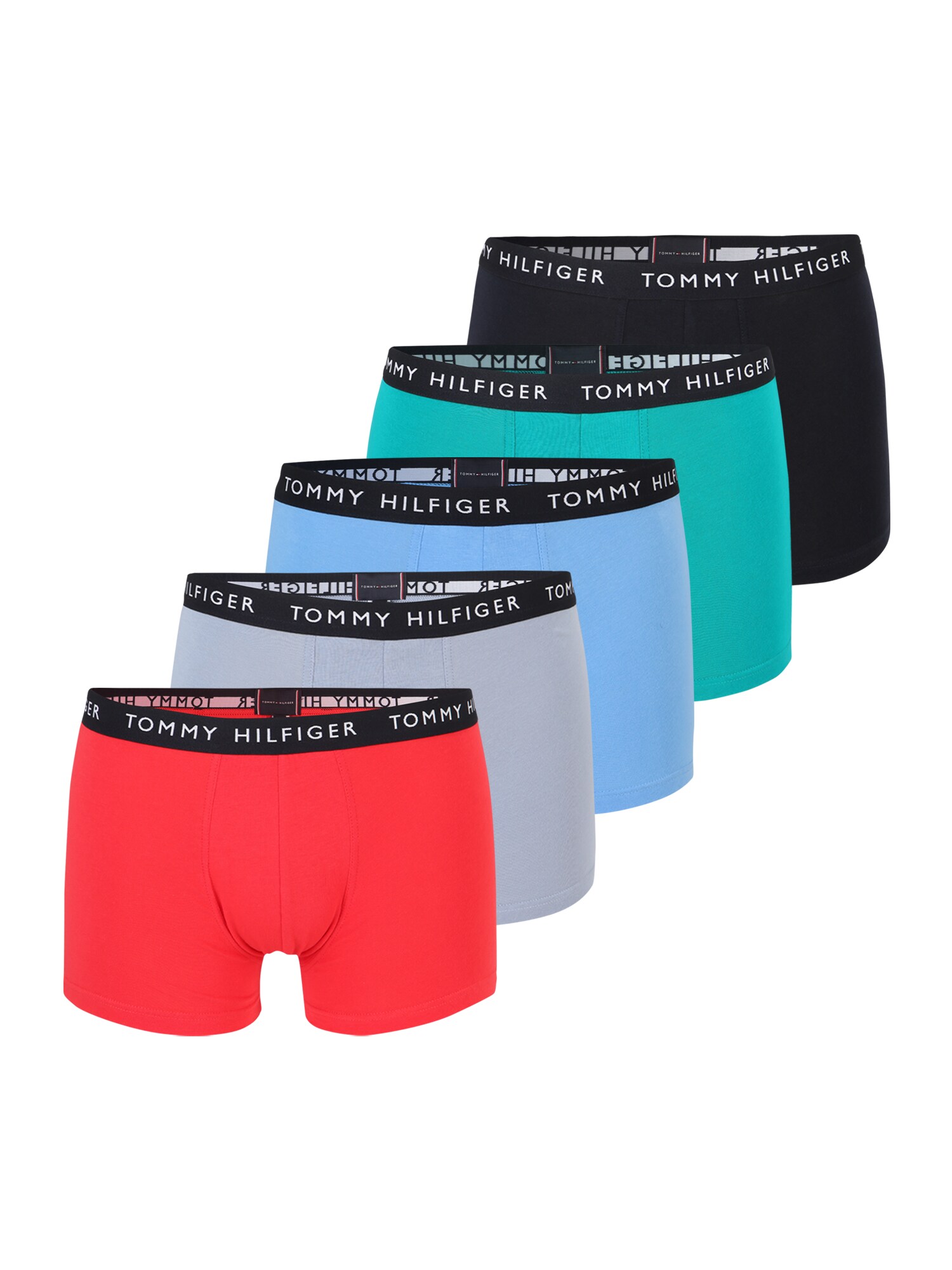 Tommy Hilfiger Underwear Boxeralsók  piros / fekete / világoskék / világosszürke / türkiz