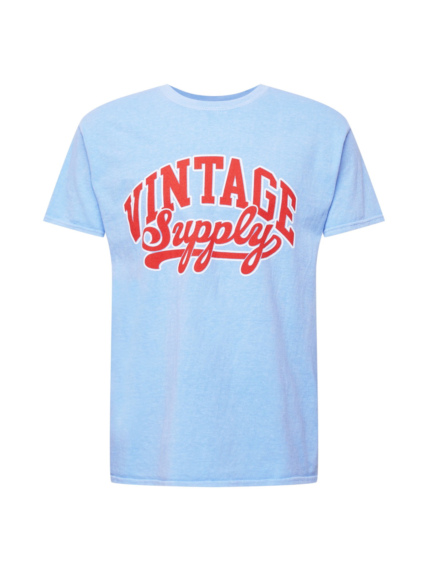 Vintage Supply Póló  világoskék / fehér / piros