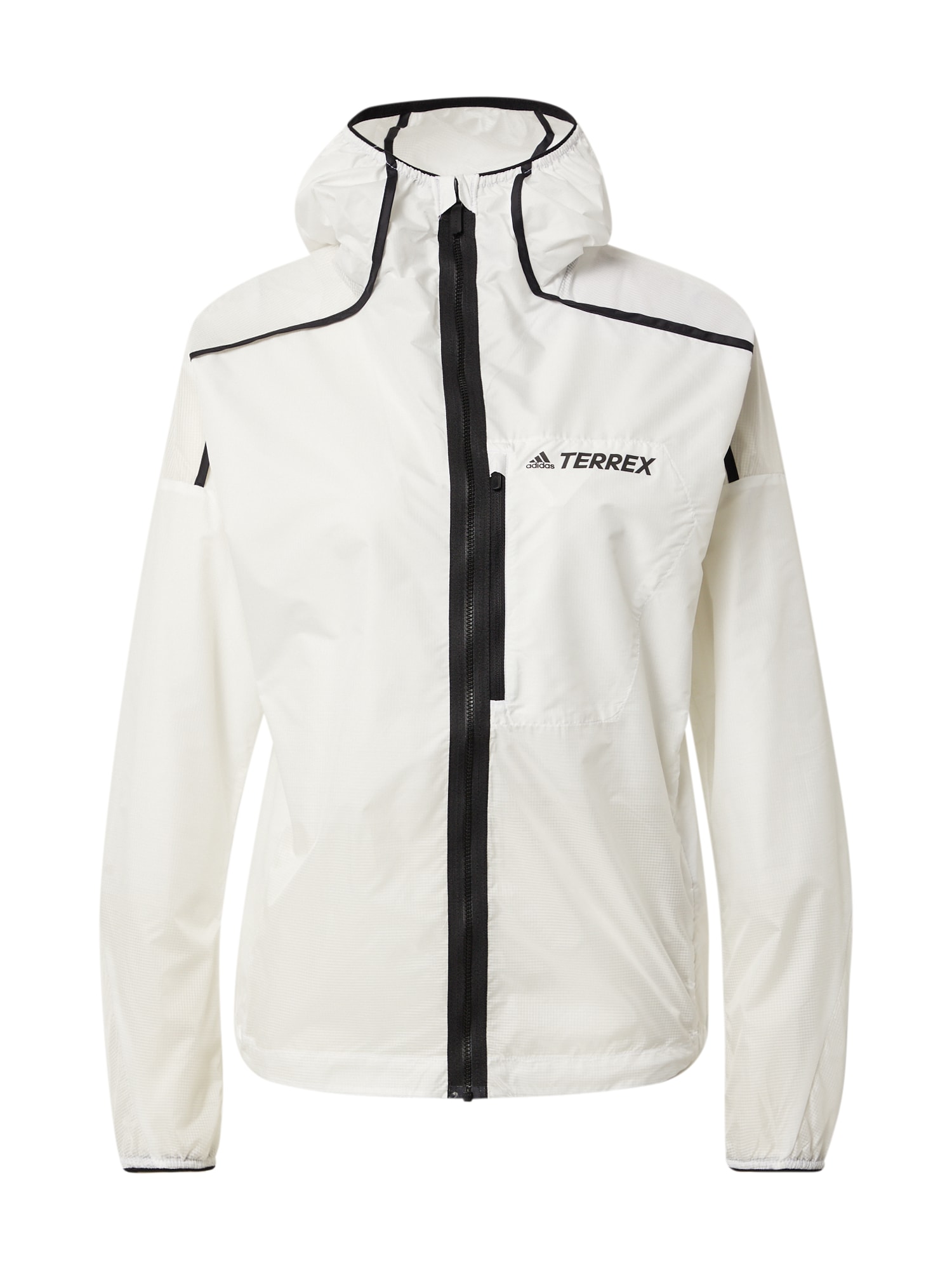 adidas Terrex Kültéri kabátok 'Agravic'  fehér / fekete