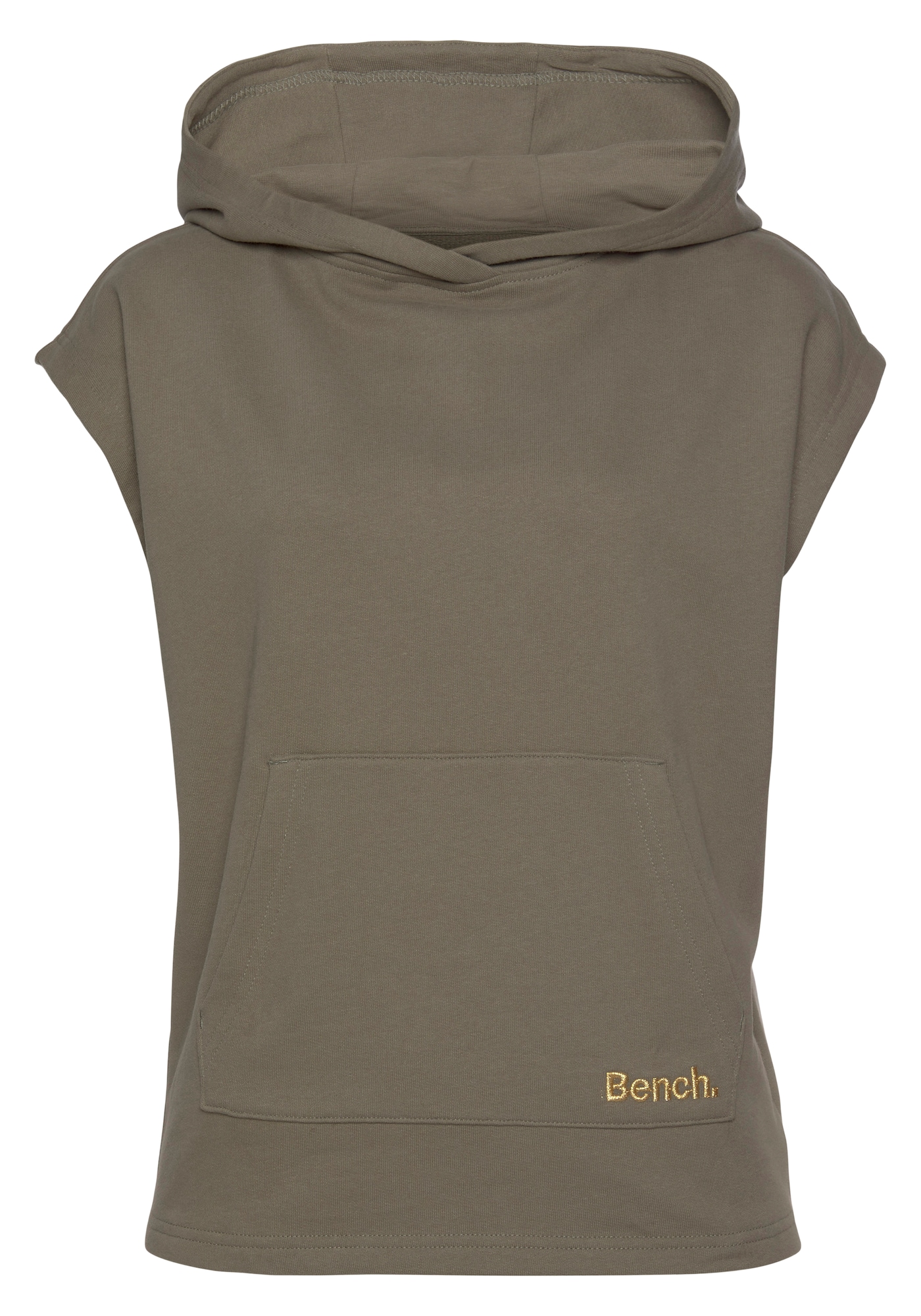BENCH Tréning póló  khaki / sárga