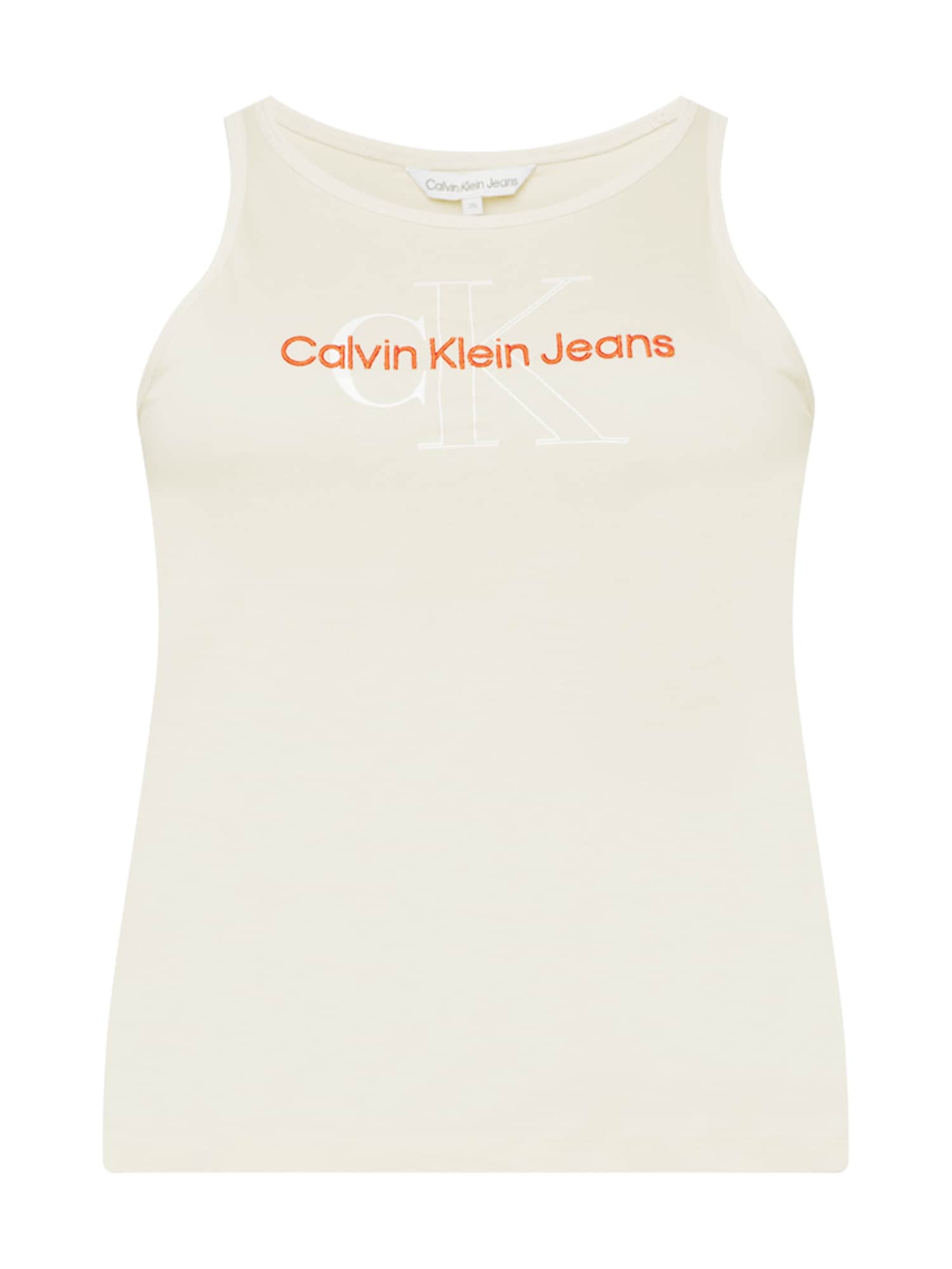 Calvin Klein Jeans Curve Top  krém / piros