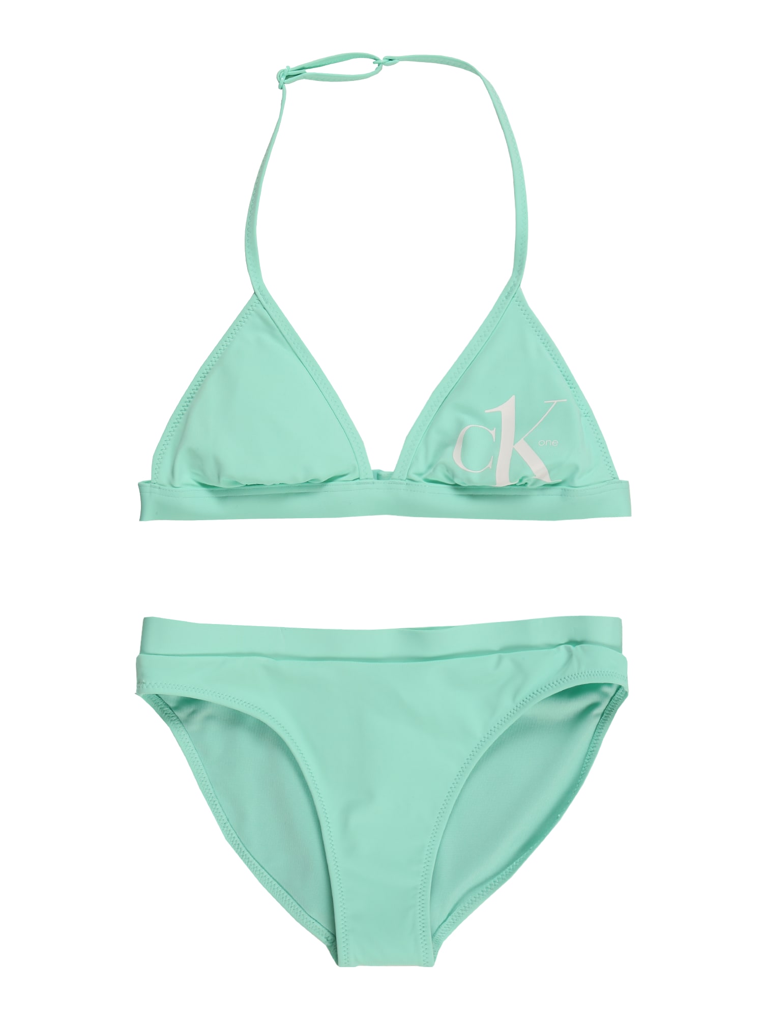 Calvin Klein Swimwear Bikini  világoszöld / fehér
