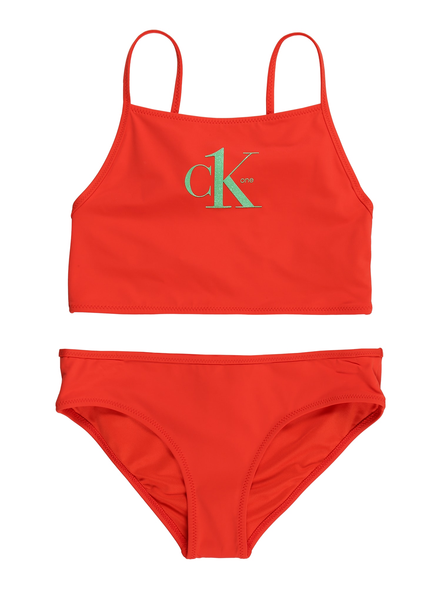 Calvin Klein Swimwear Bikini  világoszöld / narancsvörös
