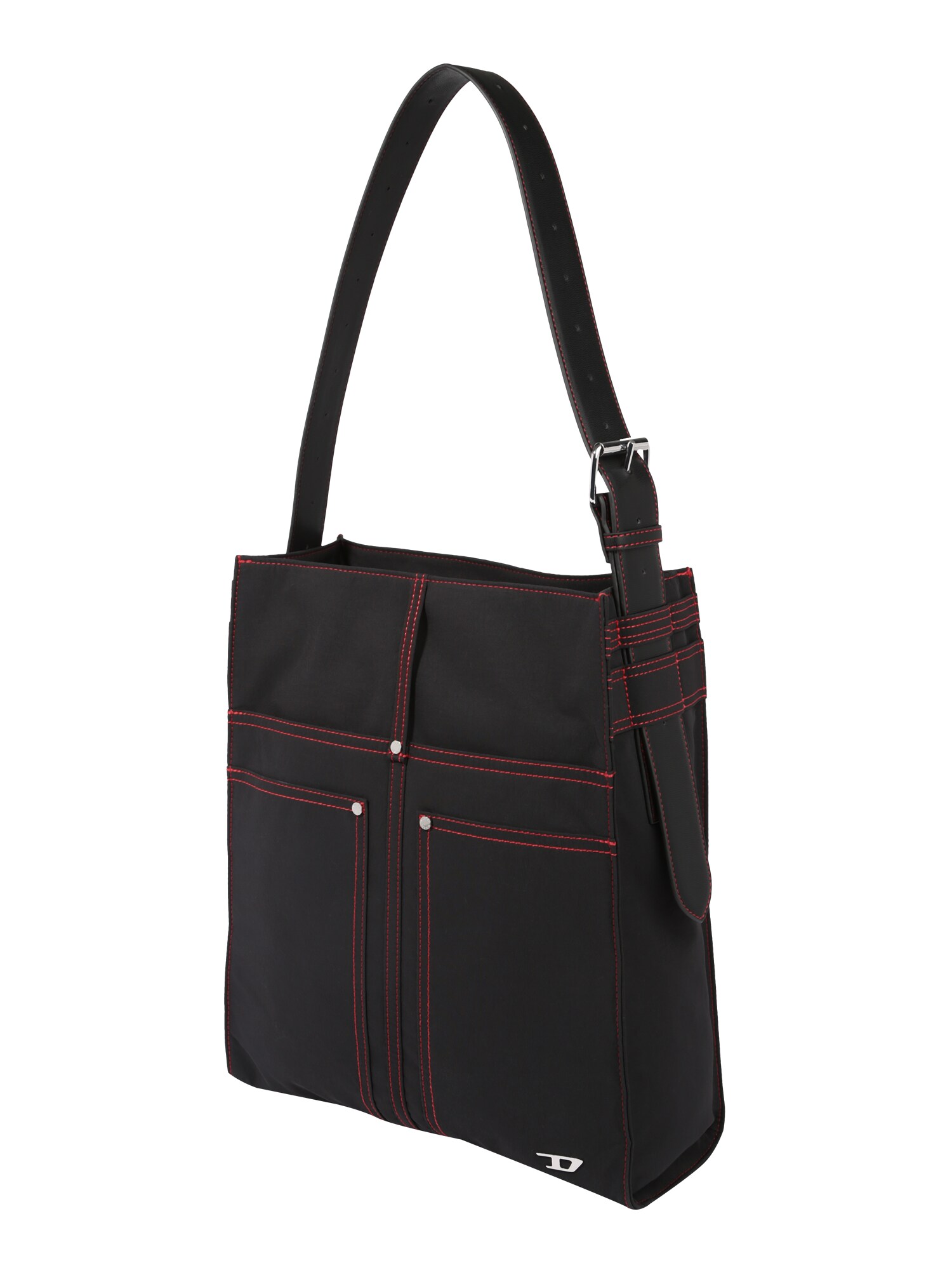 DIESEL Shopper táska 'SELINA LEEN'  fekete / piros
