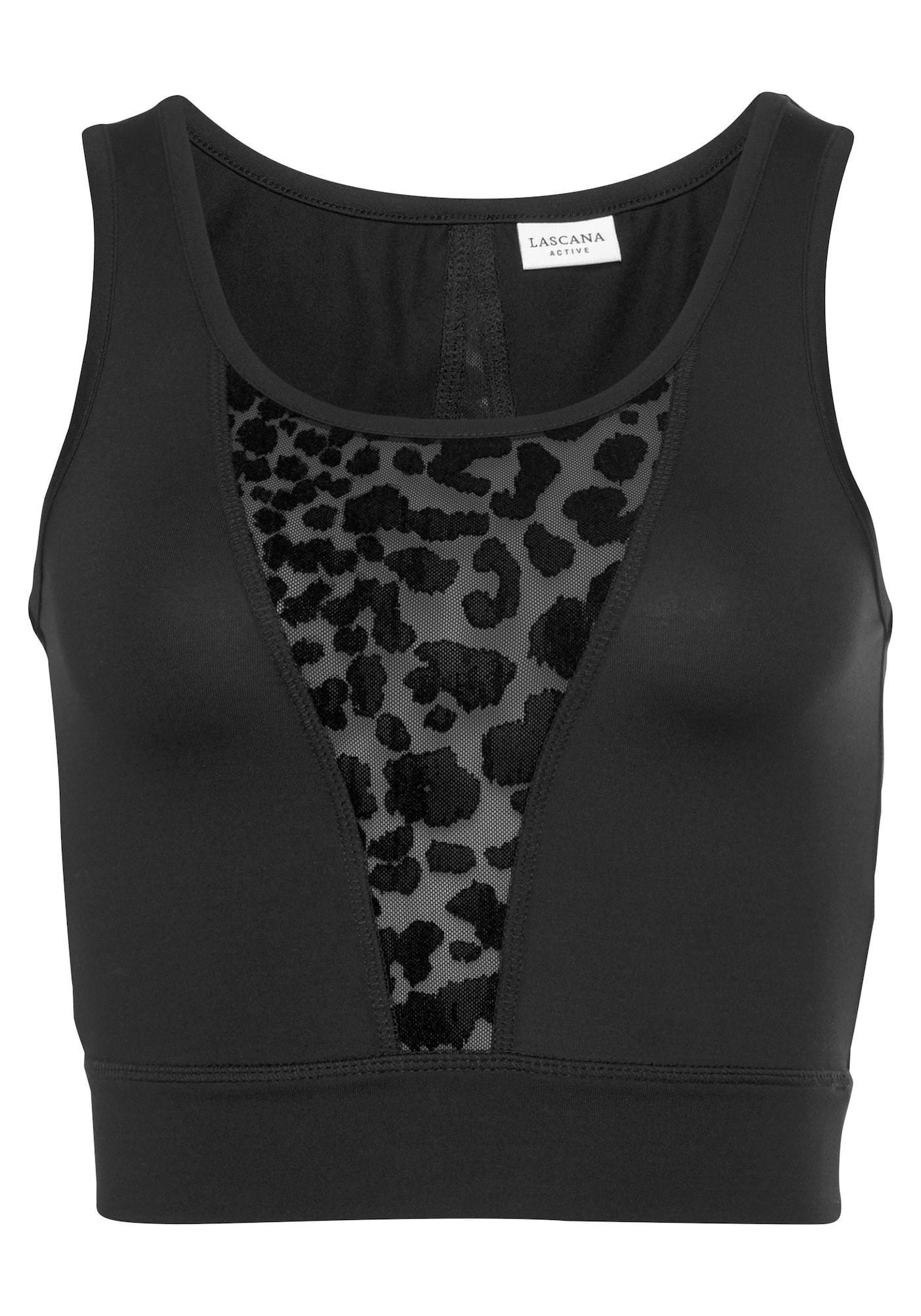 LASCANA ACTIVE Sport top  fekete