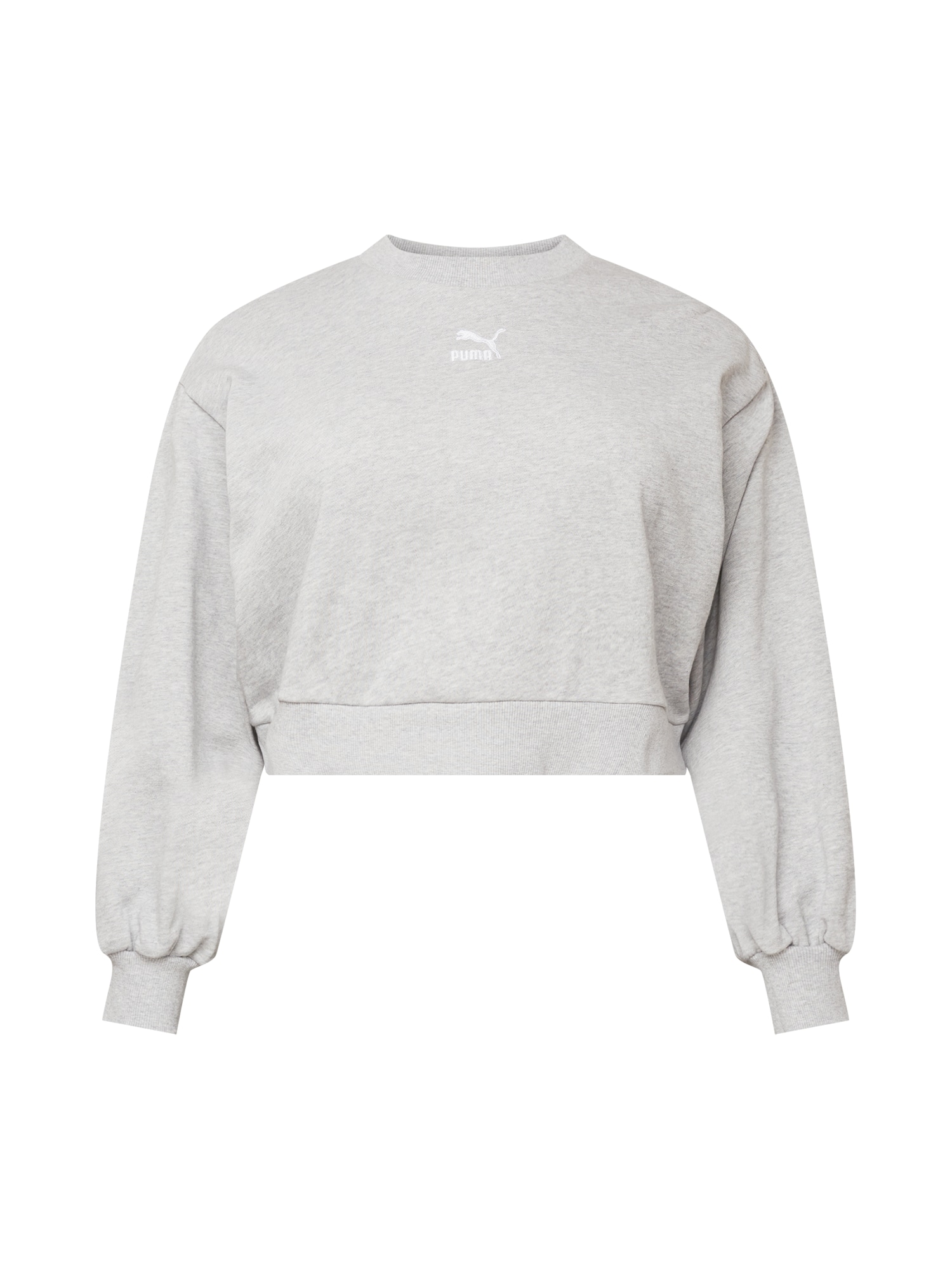 PUMA Tréning póló  világosszürke / fehér