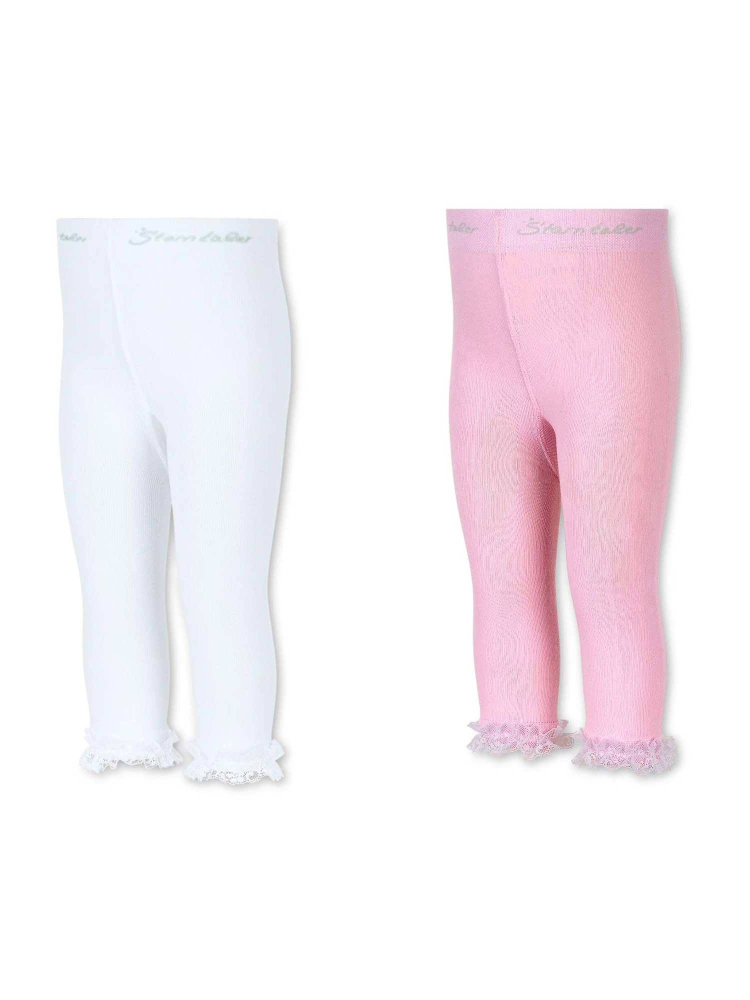 STERNTALER Leggings  fehér / rózsaszín / szürke