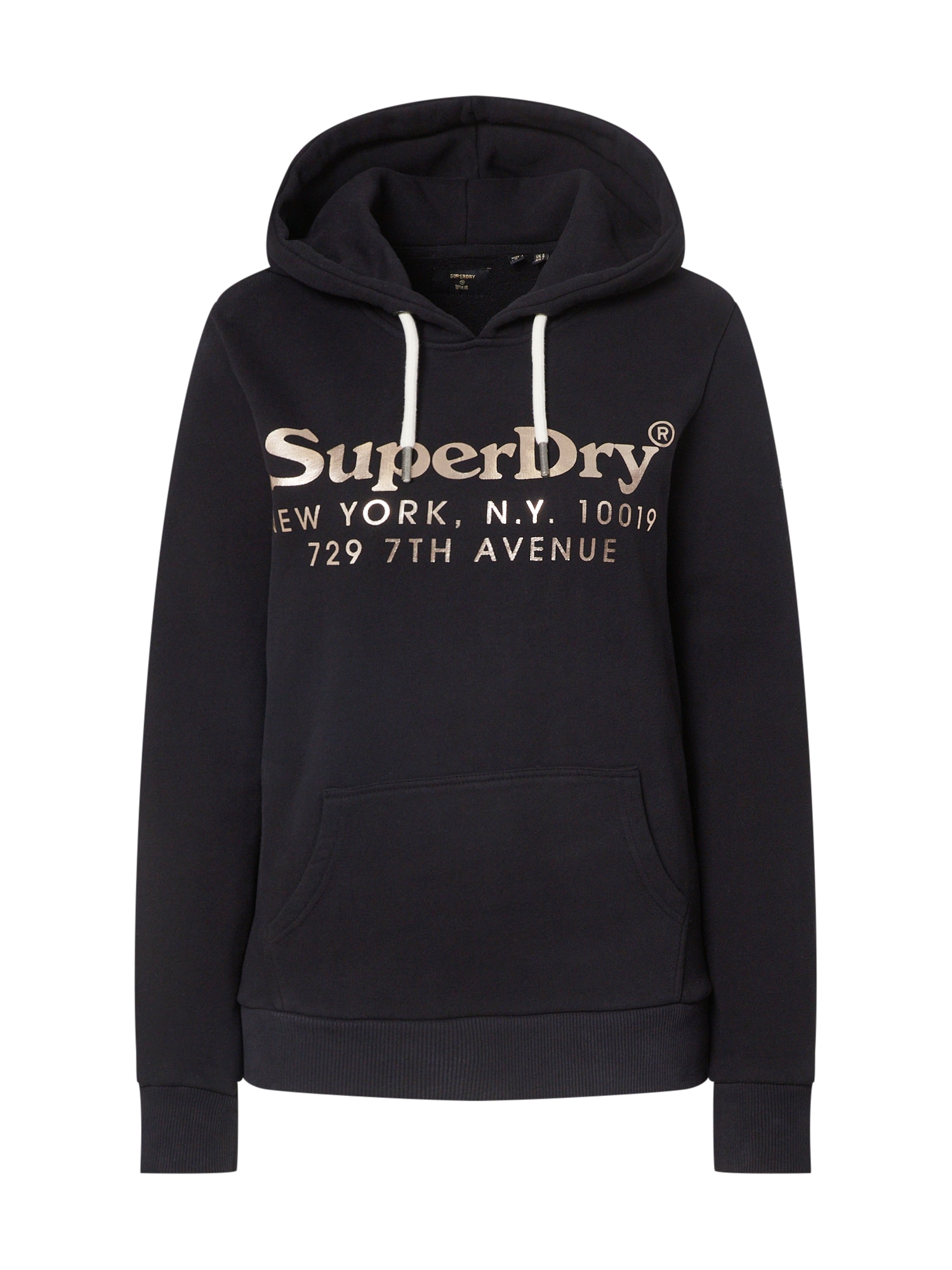 Superdry Tréning póló  fekete / arany