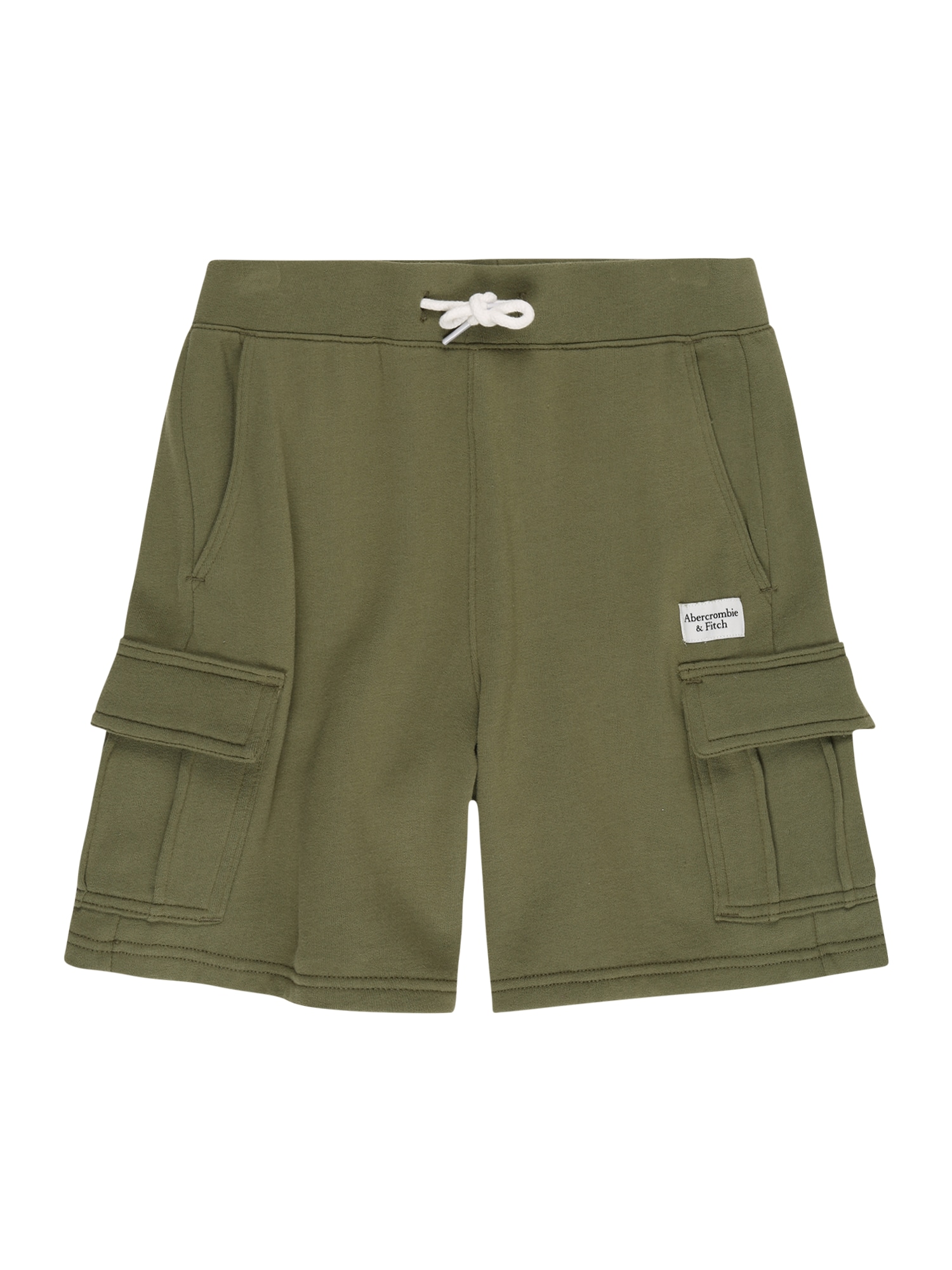 Abercrombie & Fitch Nadrág  khaki / fehér