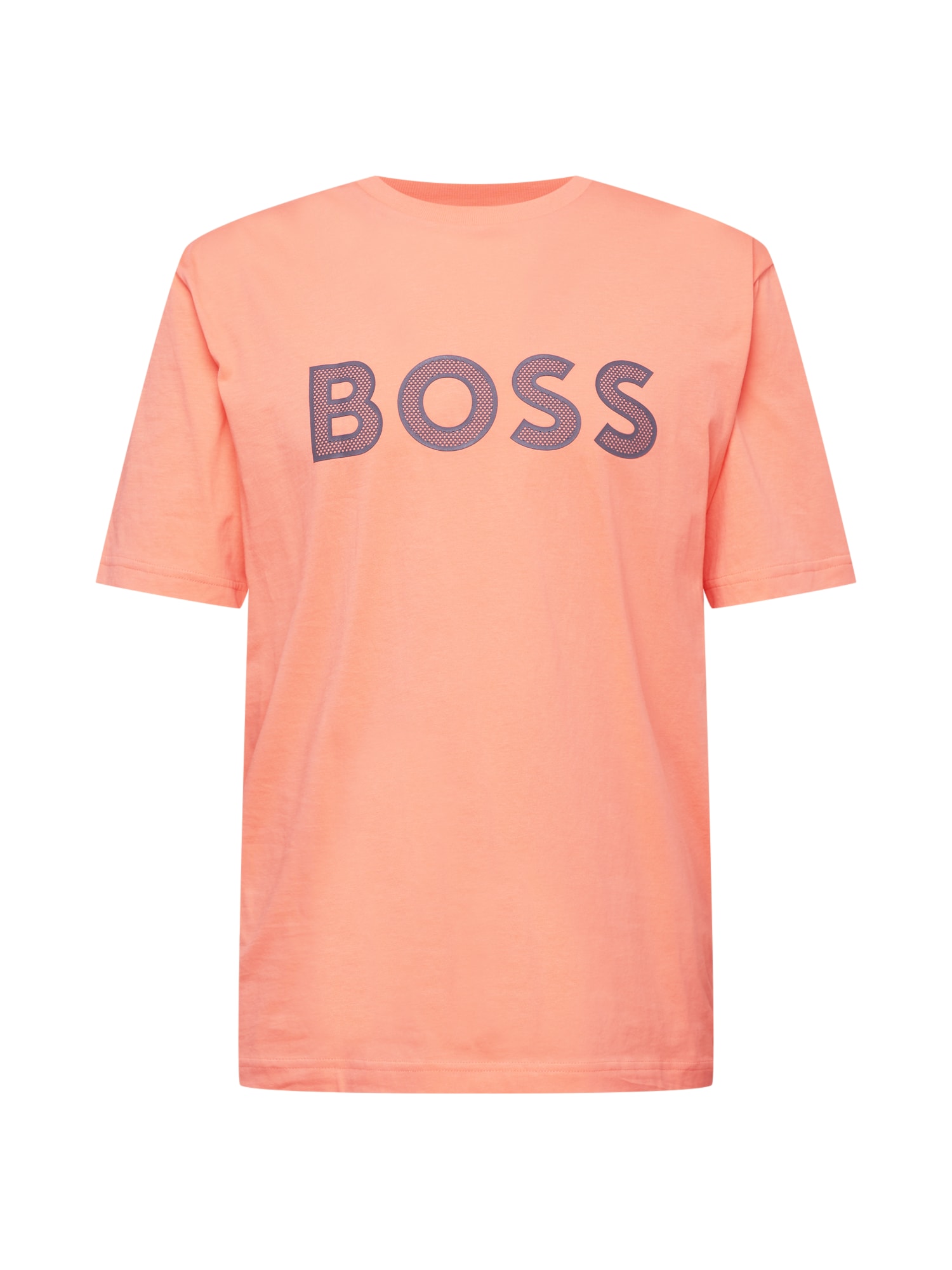 BOSS Green Póló 'Teeos'  világos narancs / tengerészkék
