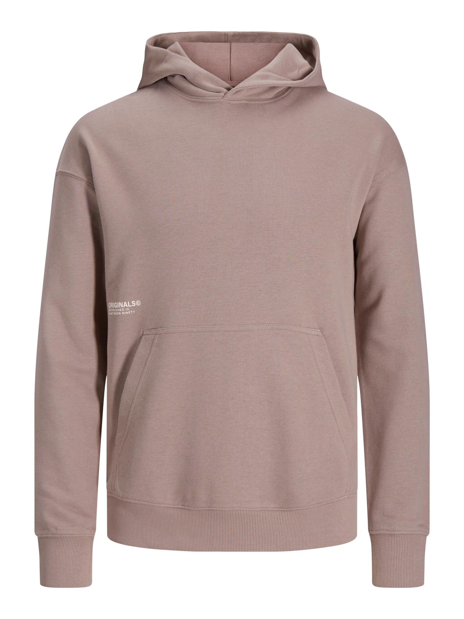 JACK & JONES Tréning póló  taupe / fehér