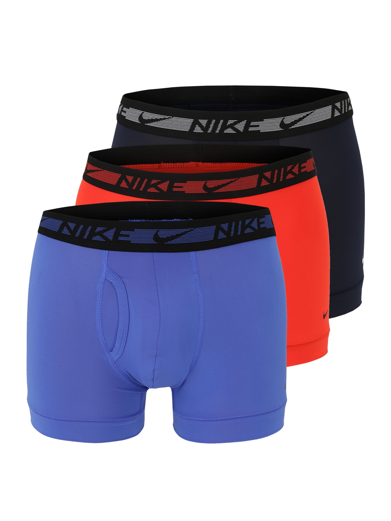 NIKE Sport alsónadrágok  fekete / éjkék / narancsvörös / kék / fehér