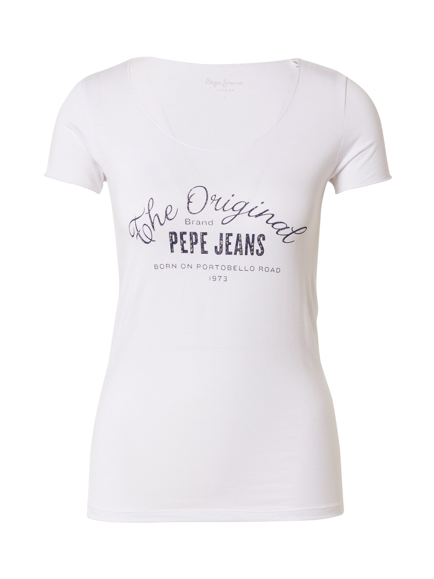 Pepe Jeans Póló 'CAMERON'  fehér / tengerészkék