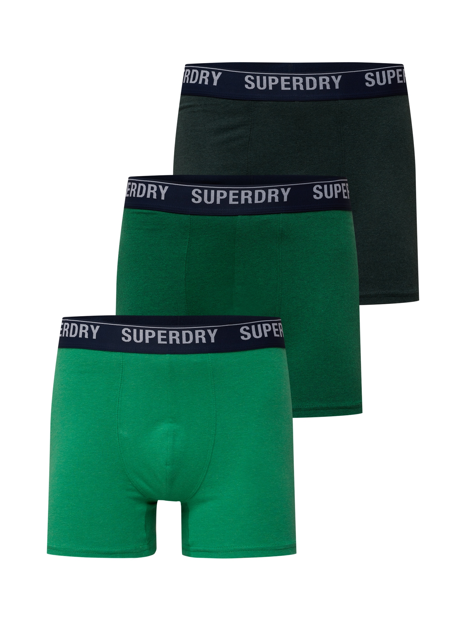 Superdry Boxeralsók  világosszürke / tengerészkék / fenyő / fűzöld / zöld