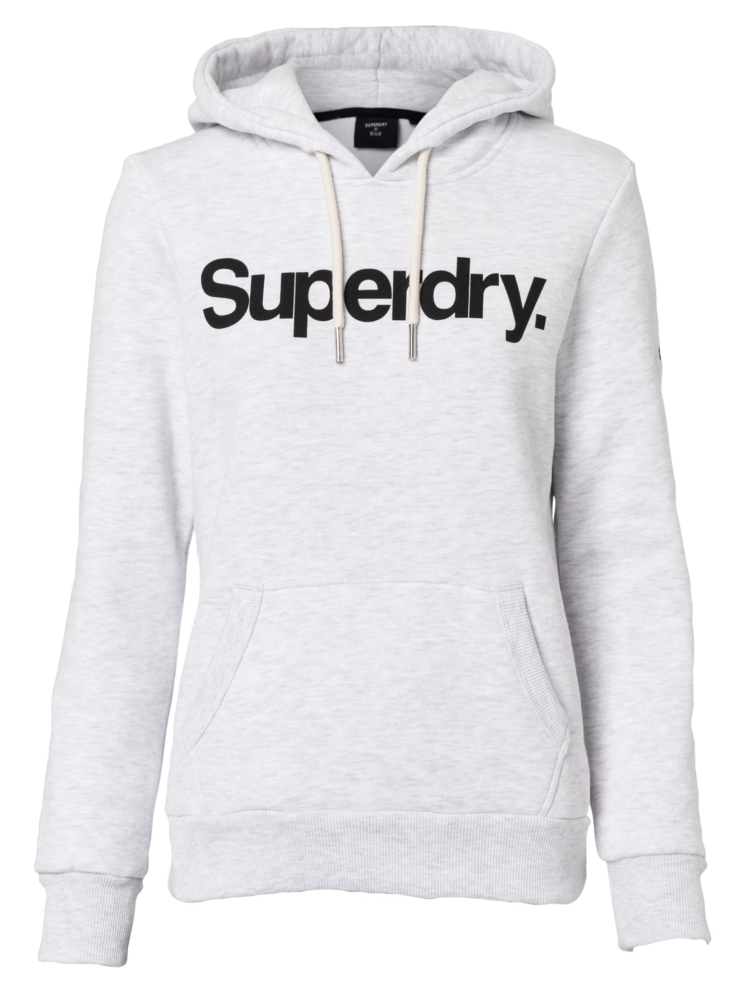 Superdry Tréning póló  fehér melír / fekete