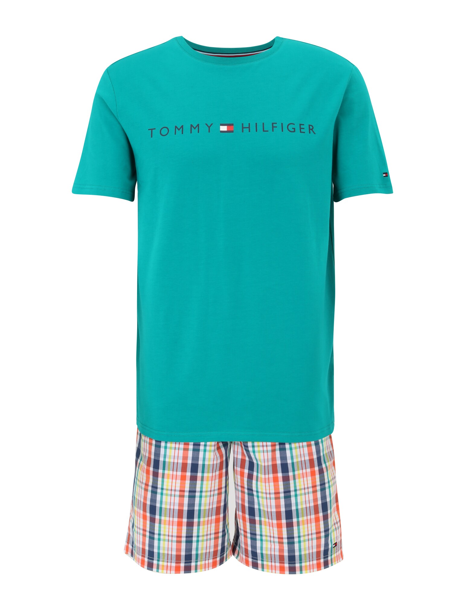 Tommy Hilfiger Underwear Rövid pizsama  türkiz / vegyes színek