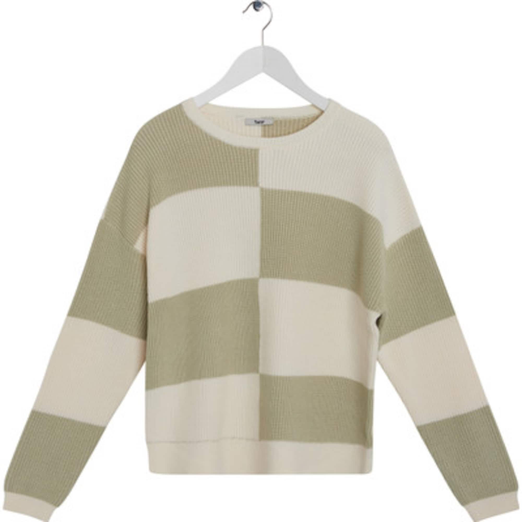 BZR Pulóver  khaki / krém
