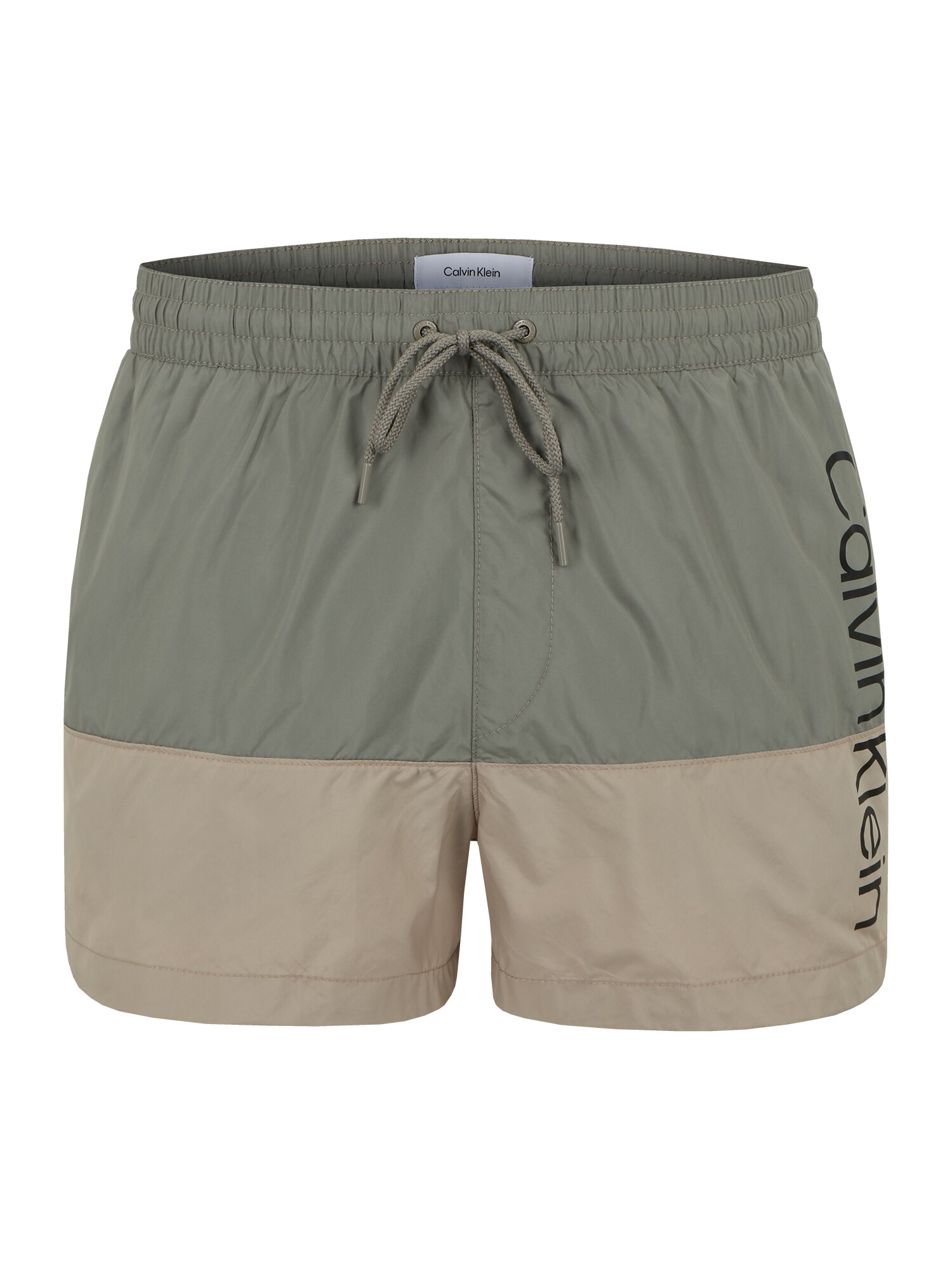 Calvin Klein Swimwear Rövid fürdőnadrágok  világosszürke / fekete / sötétszürke