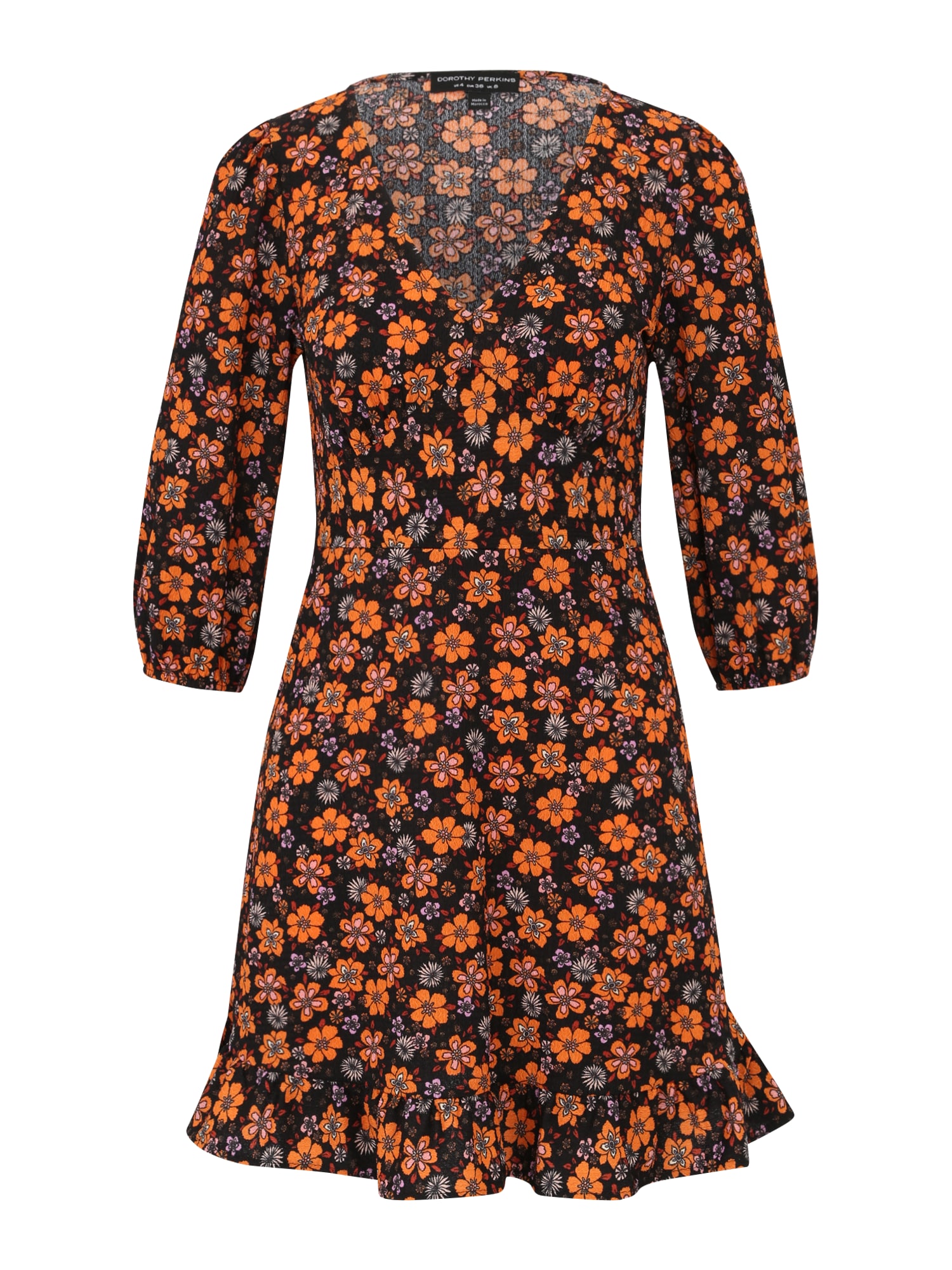 Dorothy Perkins Tall Ruha  narancs / rozsdavörös / fekete / ekrü / rózsaszín