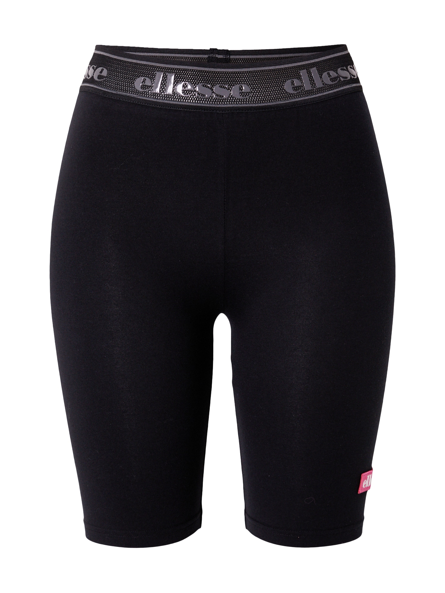 ELLESSE Leggings 'Oleald'  fekete / ezüst / rózsaszín