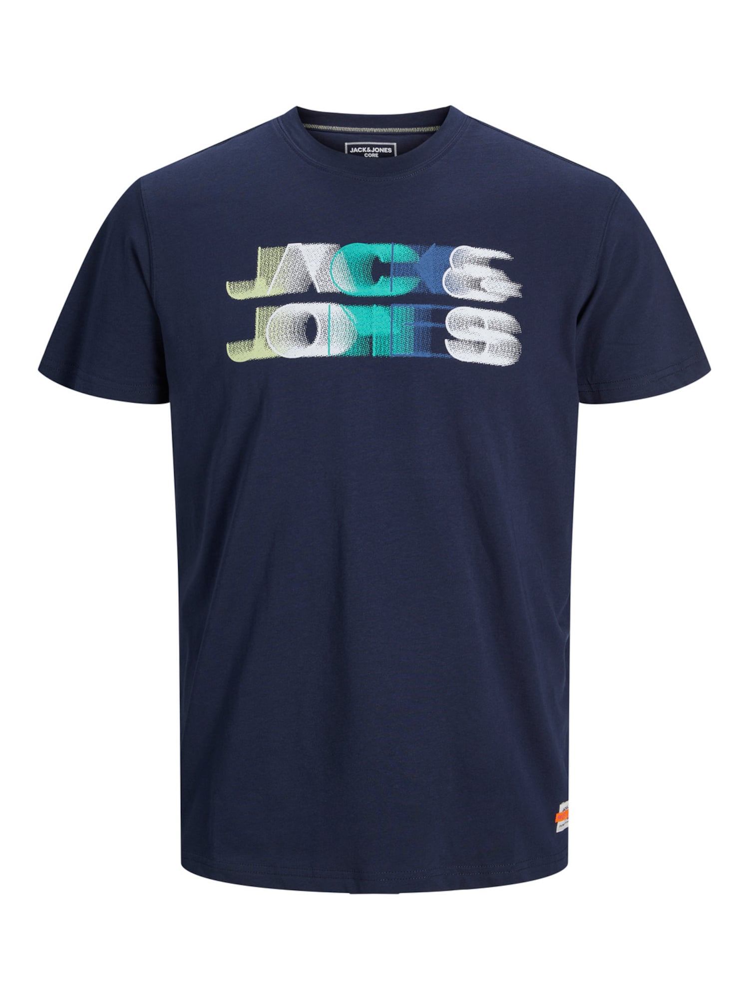 Jack & Jones Junior Póló 'Chack'  tengerészkék / vízszín / fehér / pasztellsárga / füstkék