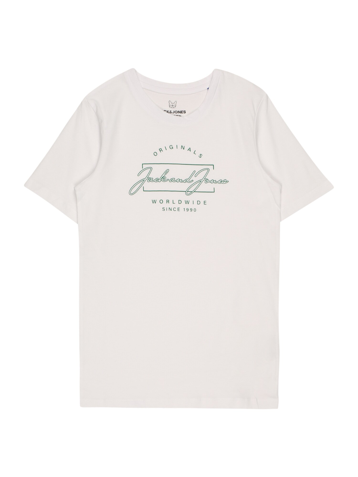 Jack & Jones Junior Póló 'Elden'  fehér / smaragd