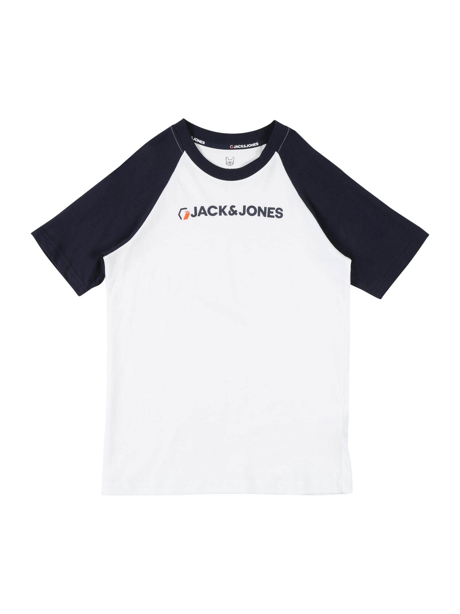 Jack & Jones Junior Póló  fehér / tengerészkék / narancs