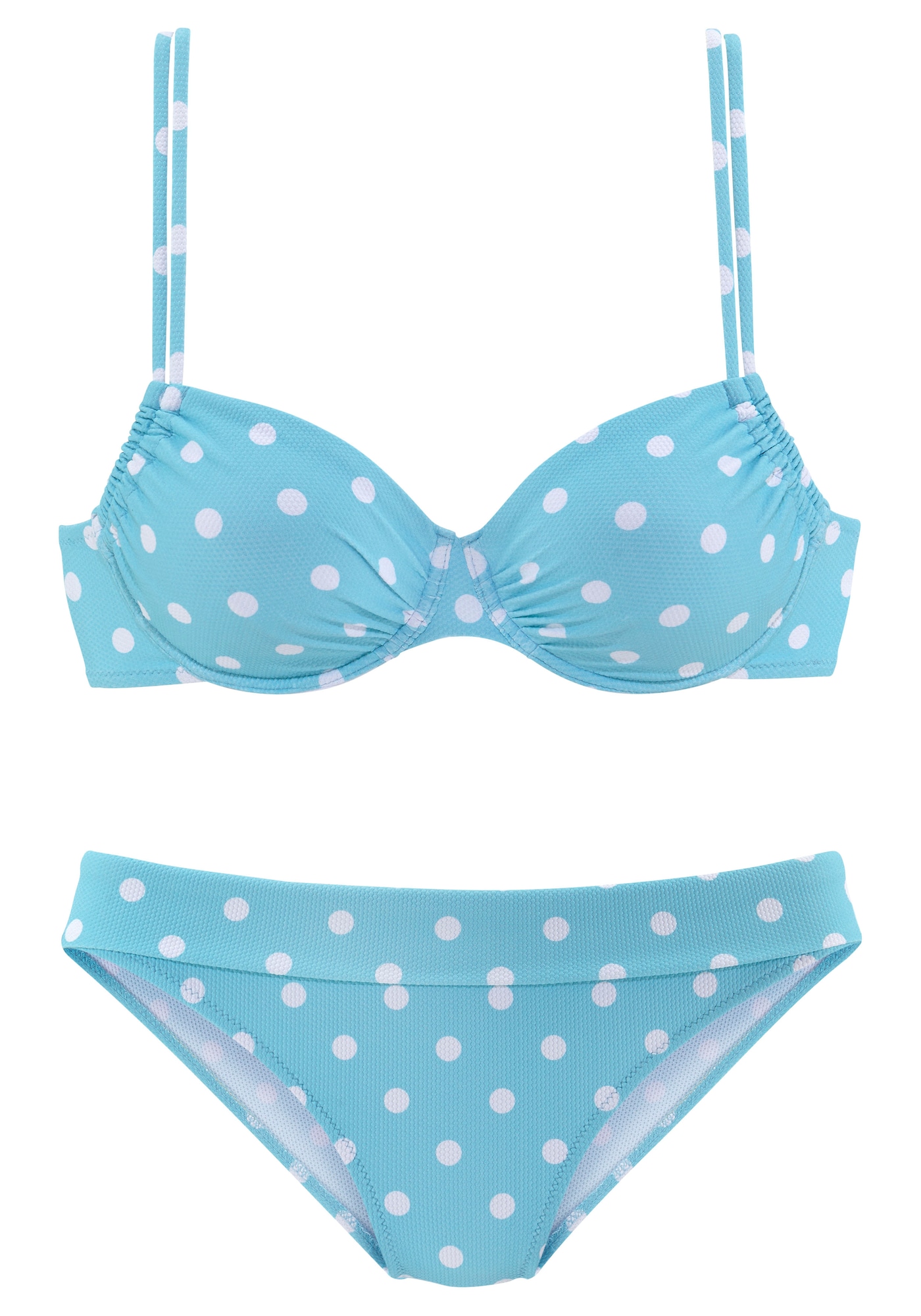 LASCANA Bikini  kék / fehér