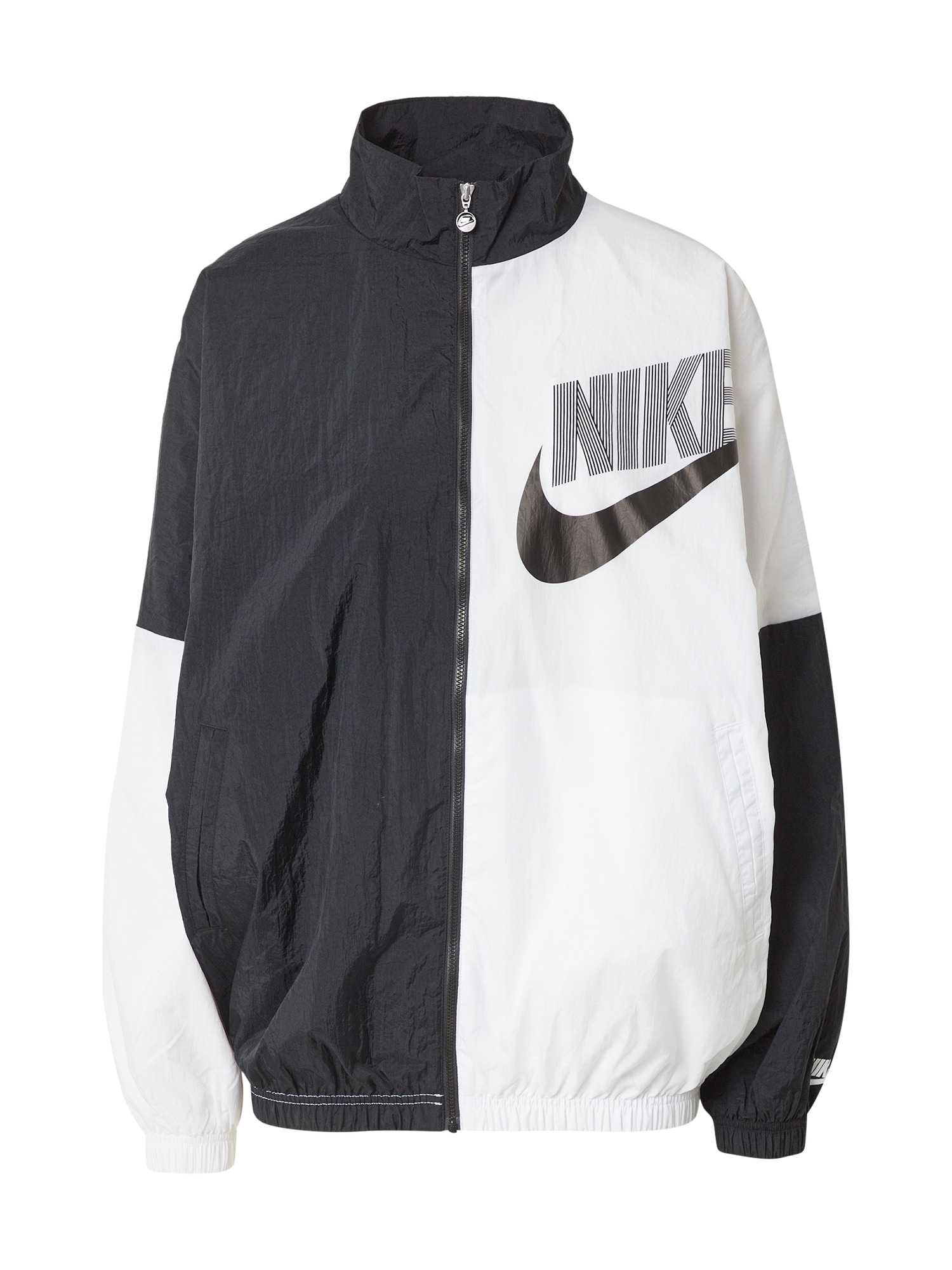 Nike Sportswear Átmeneti dzseki  fekete / fehér