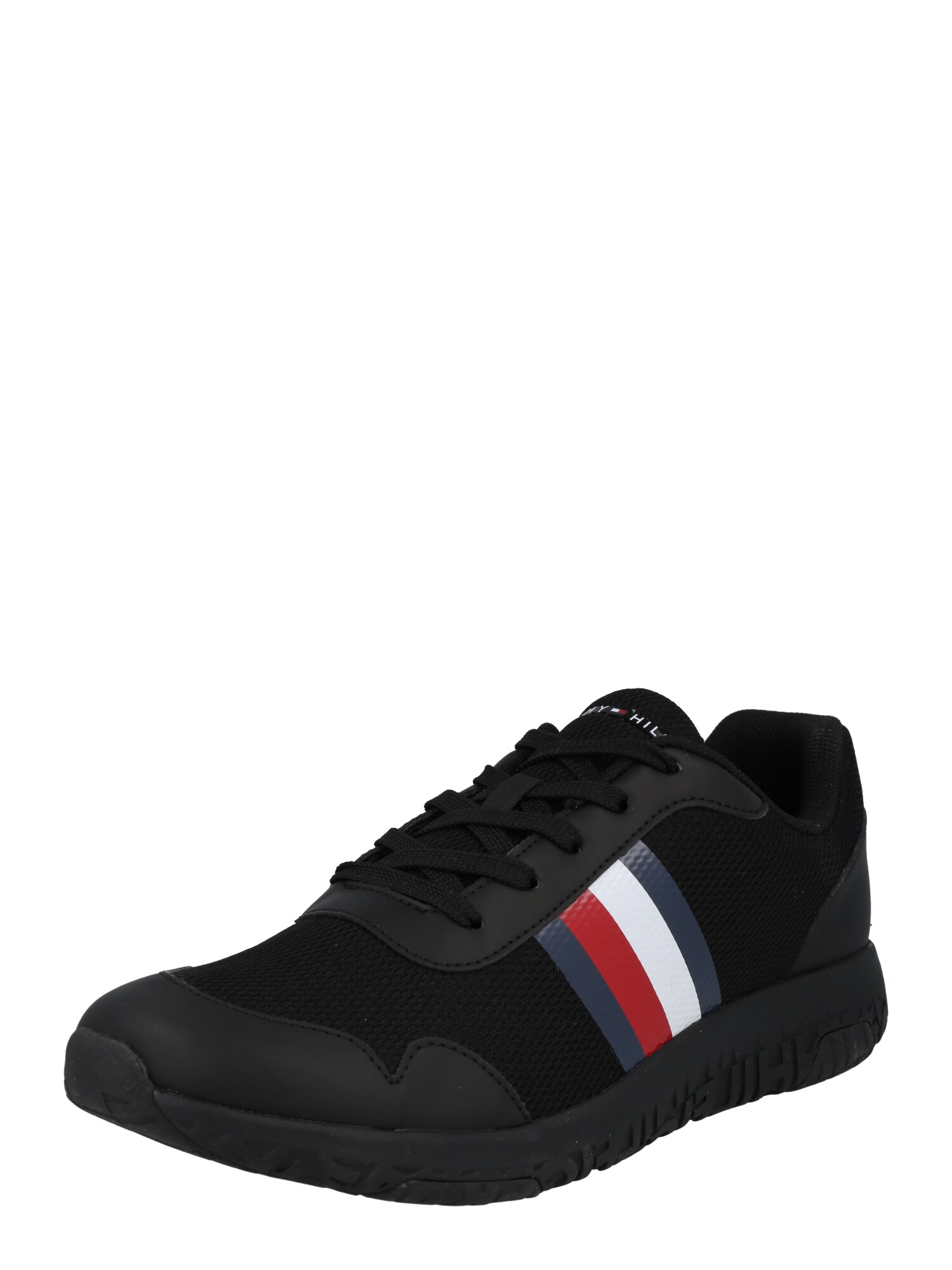 TOMMY HILFIGER Rövid szárú edzőcipők  fehér / vérvörös / fekete / kék