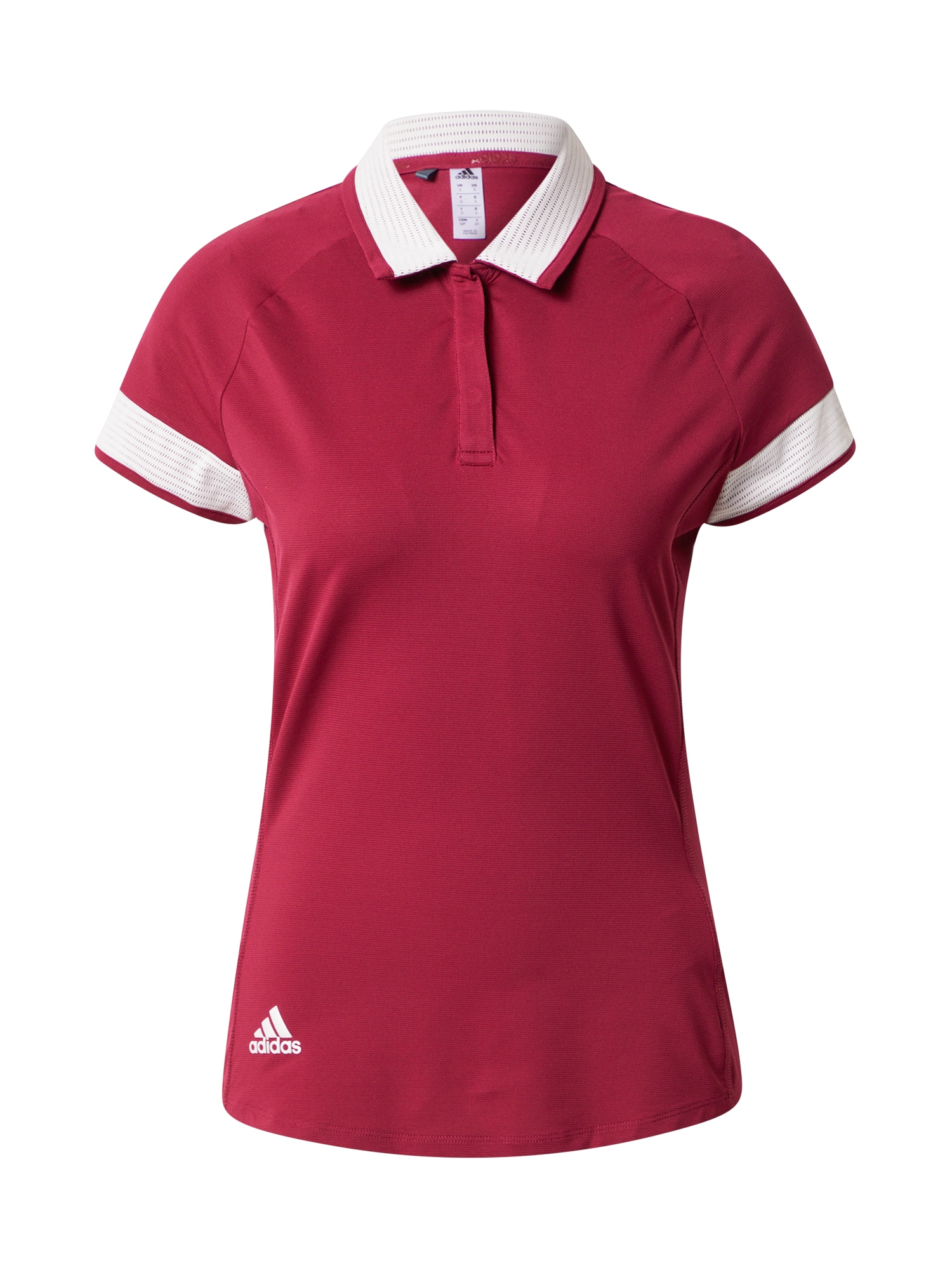 adidas Golf Funkcionális felső  burgundi vörös / fehér