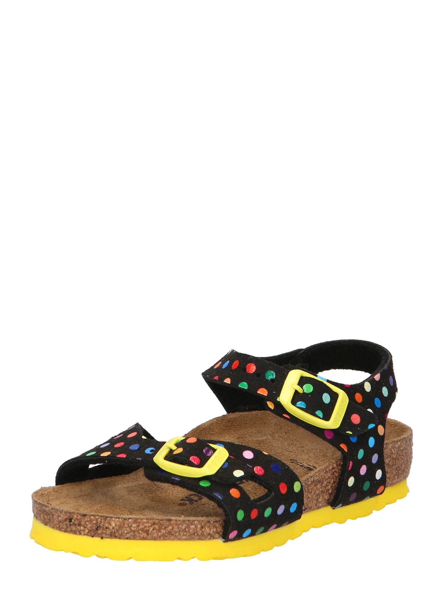 BIRKENSTOCK Szandálok 'Rio'  fekete / sárga / piros / kék / zöld