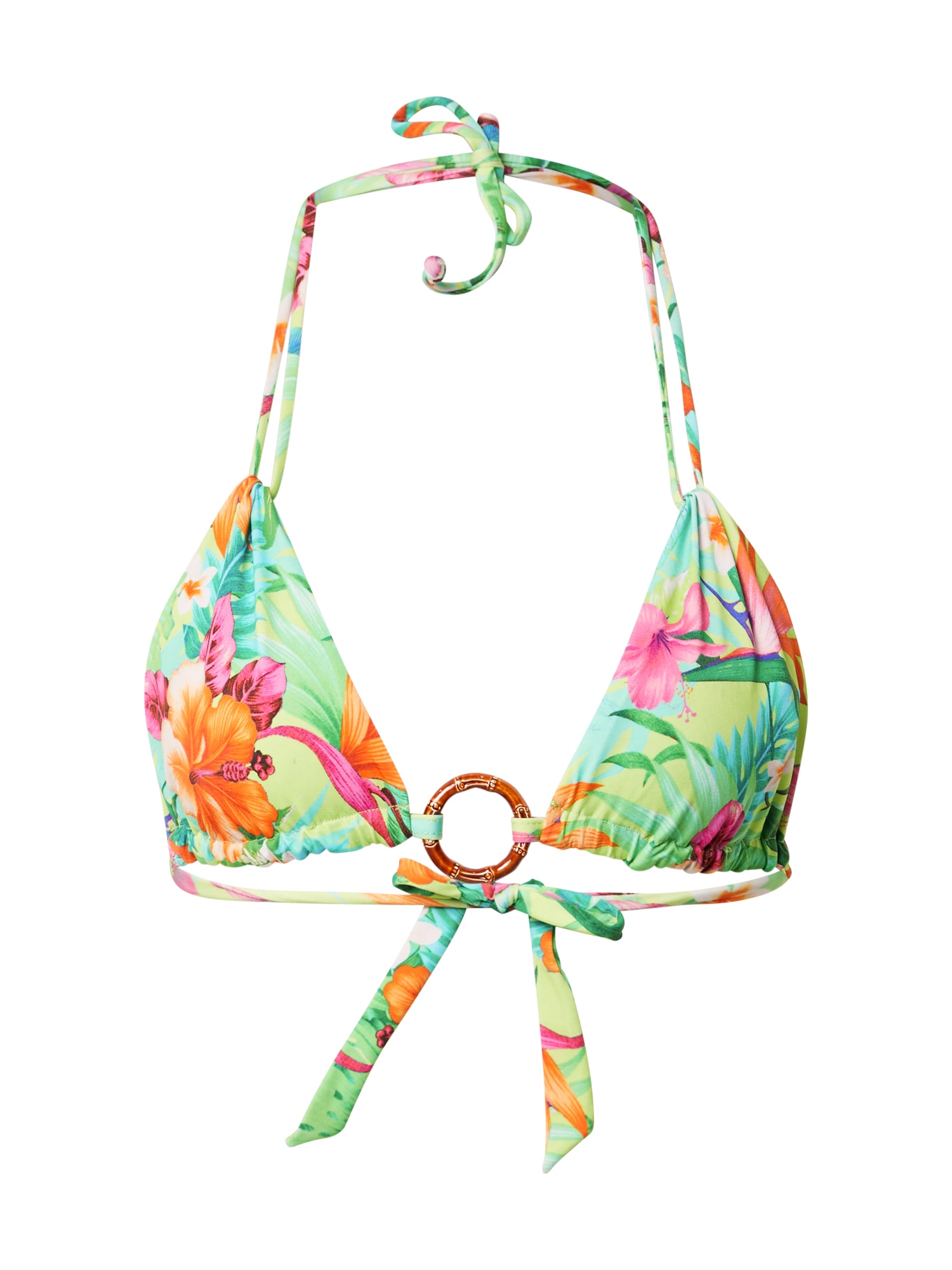 Banana Moon Bikini felső  világoszöld / narancs / rózsaszín