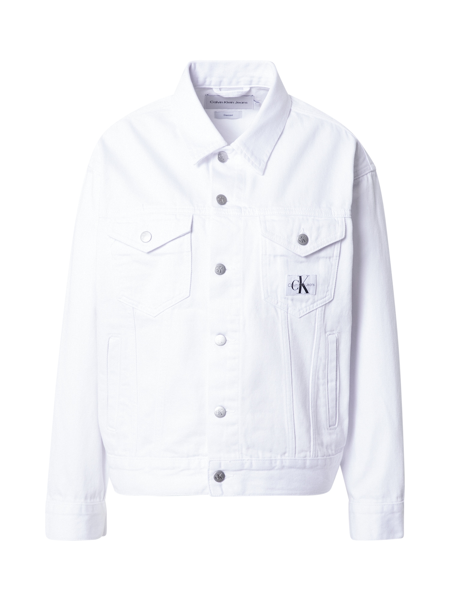 Calvin Klein Jeans Átmeneti dzseki  fehér / fekete