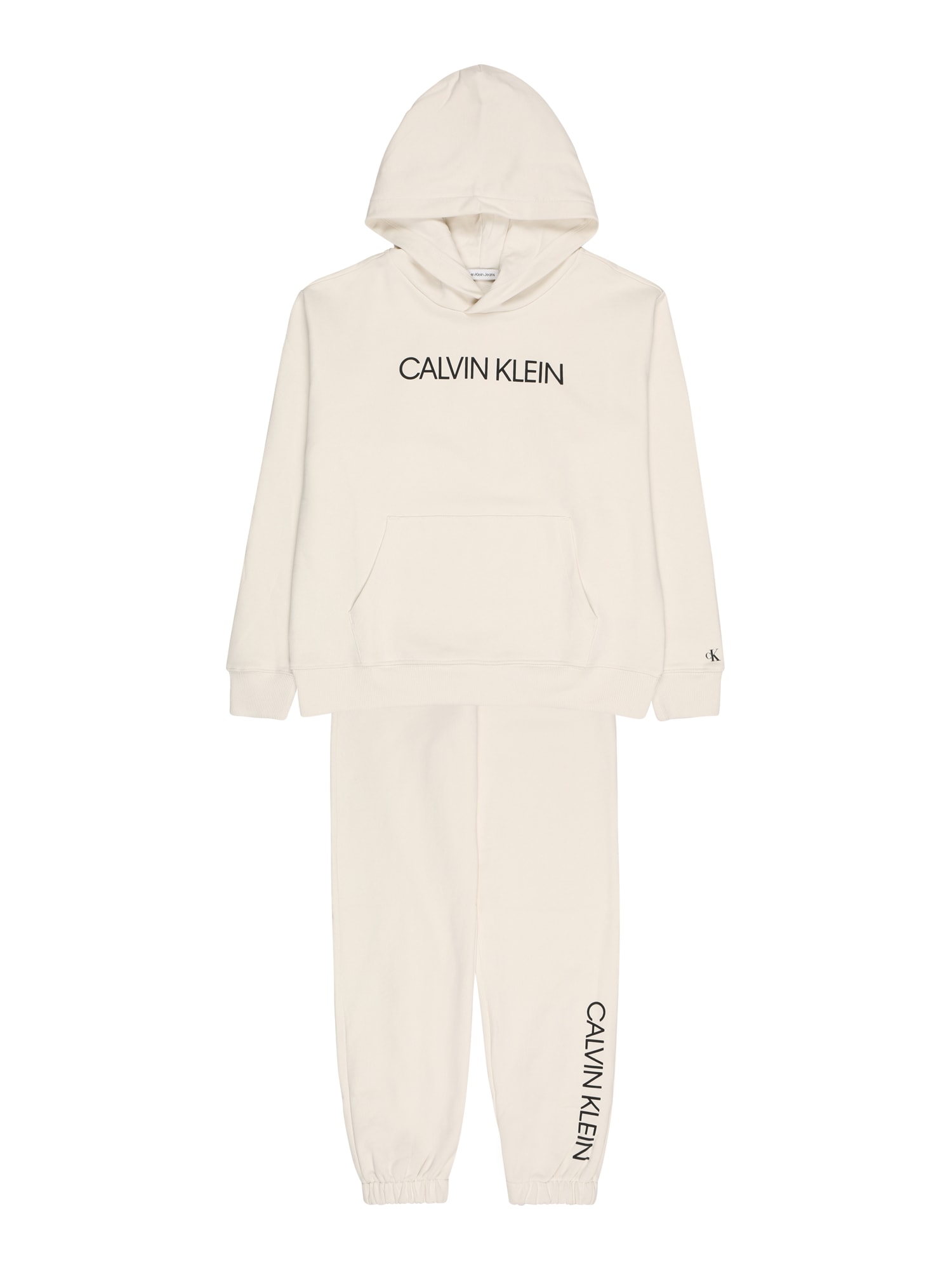 Calvin Klein Jeans Jogging ruhák  piszkosfehér / fekete
