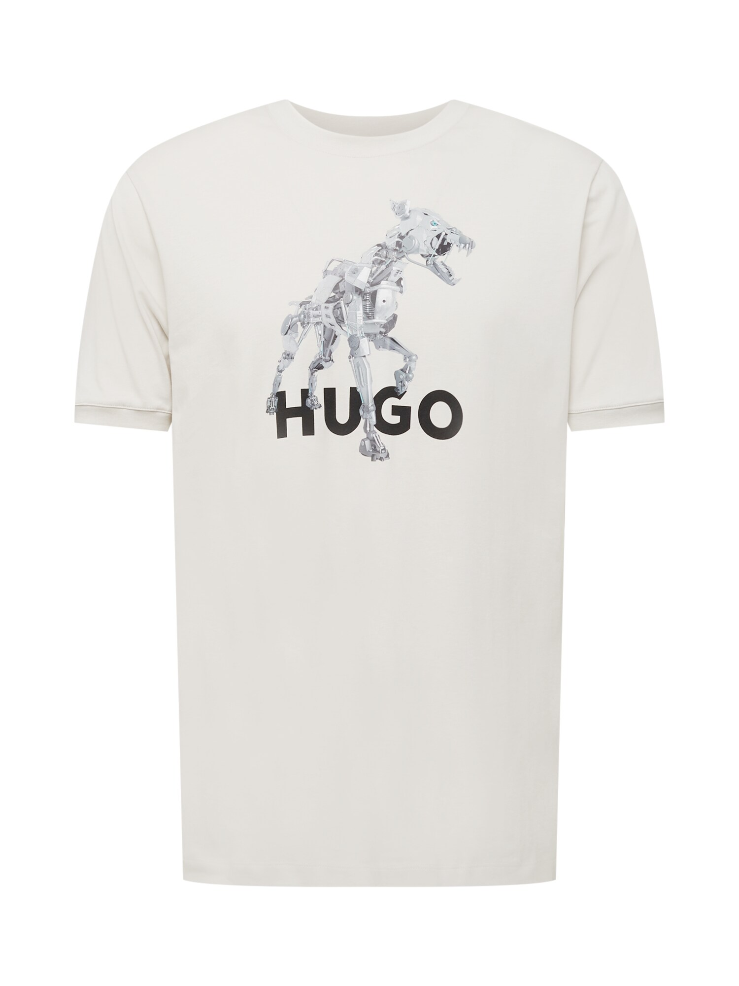 HUGO Póló  fehér / fekete / szürke