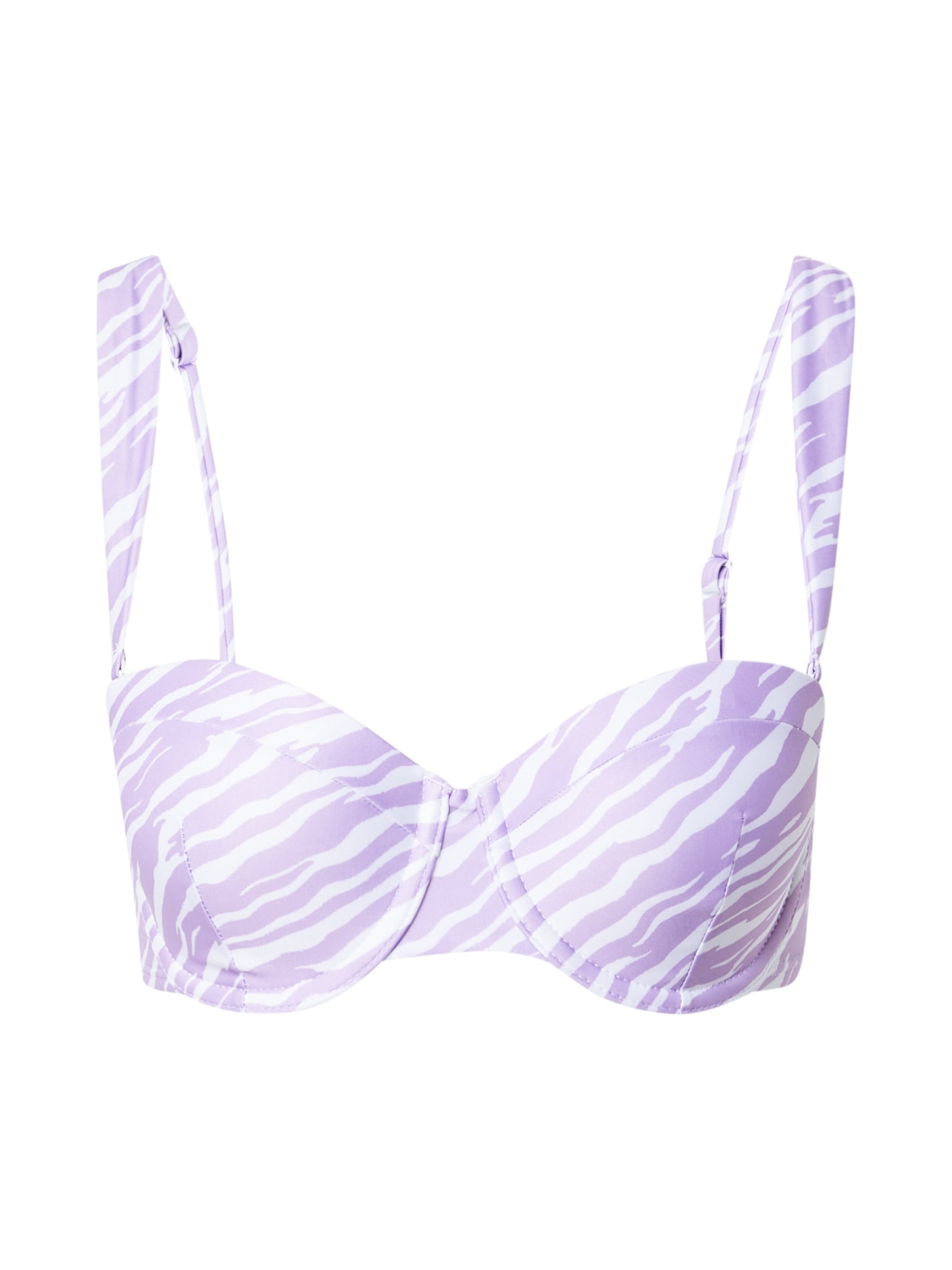 Hunkemöller Bikini felső 'Zebra'  lila / fehér