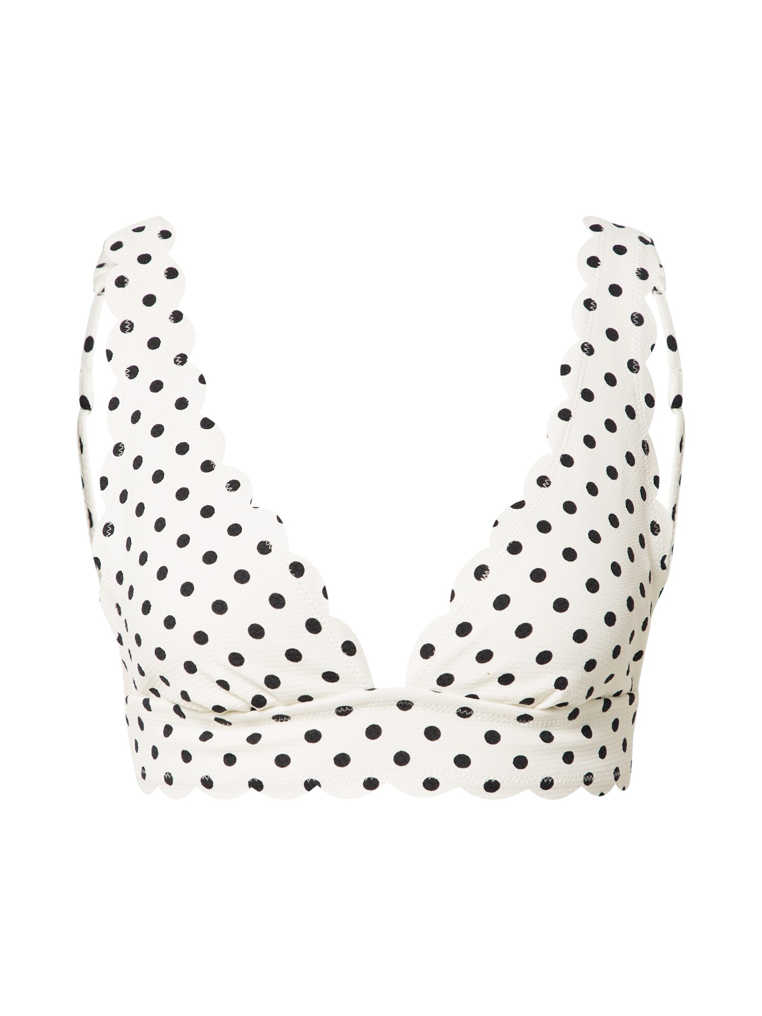 Hunkemöller Bikini felső  piszkosfehér / fekete