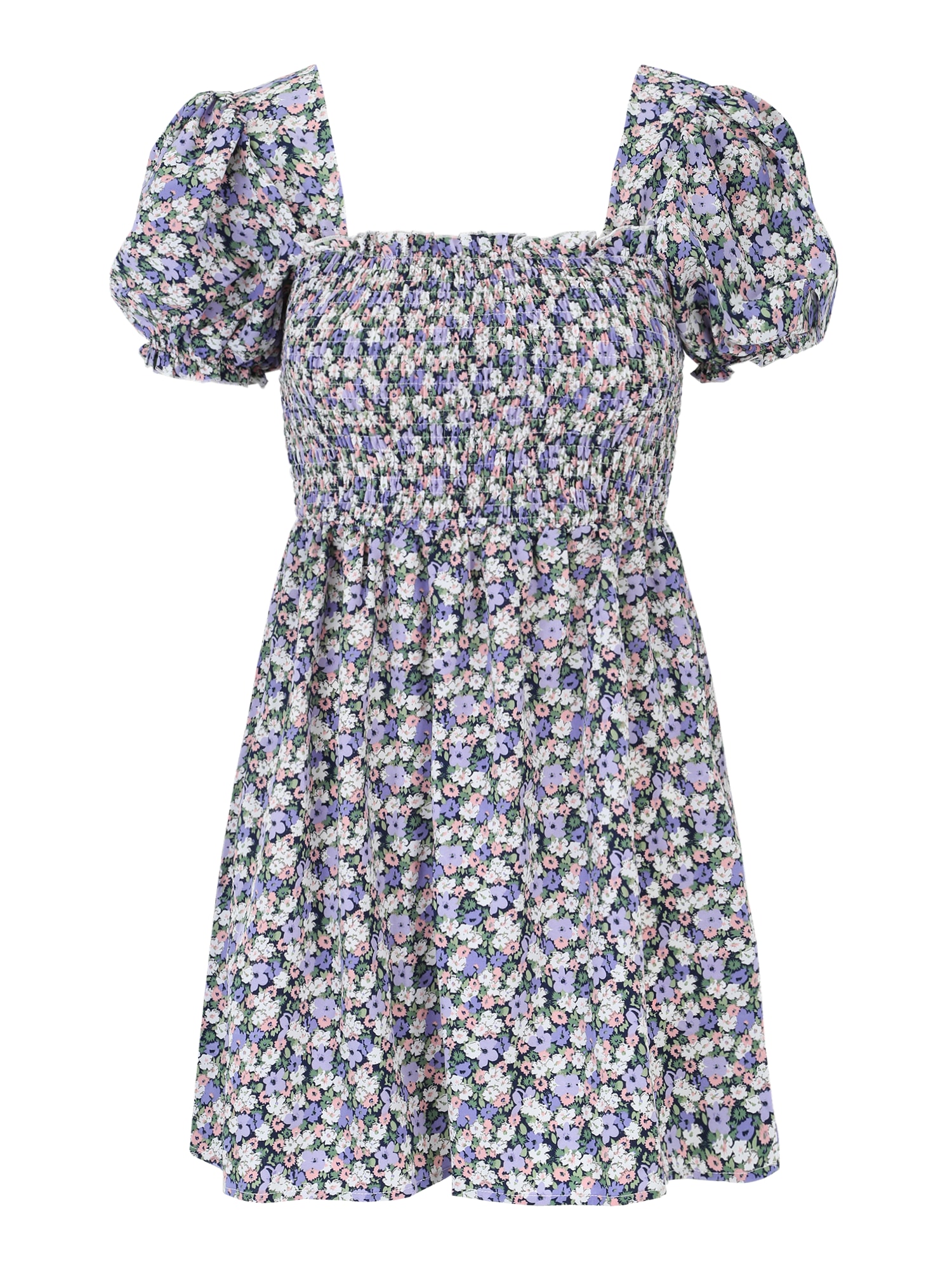 Missguided Petite Ruha  zöld / levendula / piszkosfehér / fáradt rózsaszín