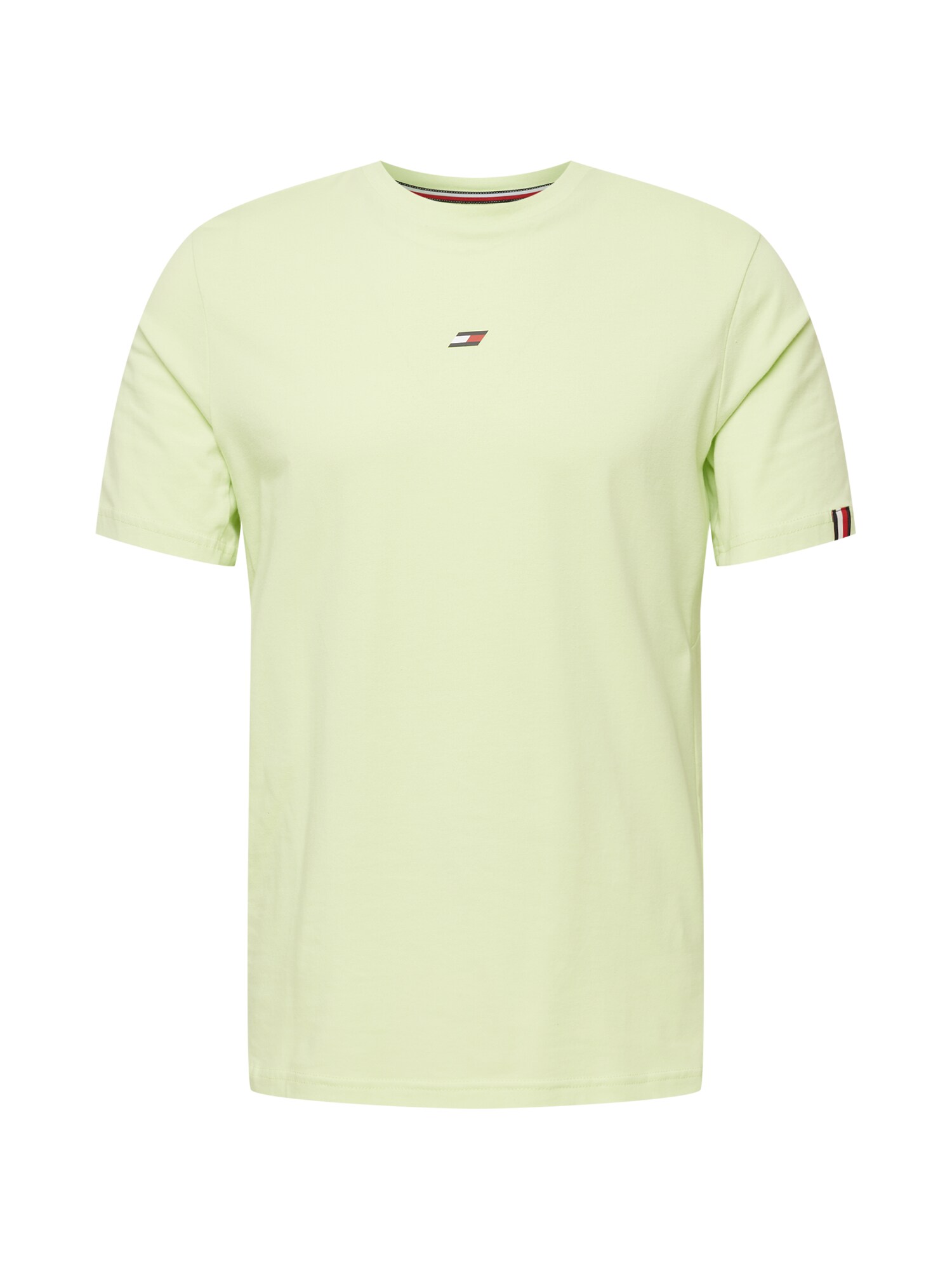 TOMMY HILFIGER Póló  világoszöld / piros / éjkék / fehér