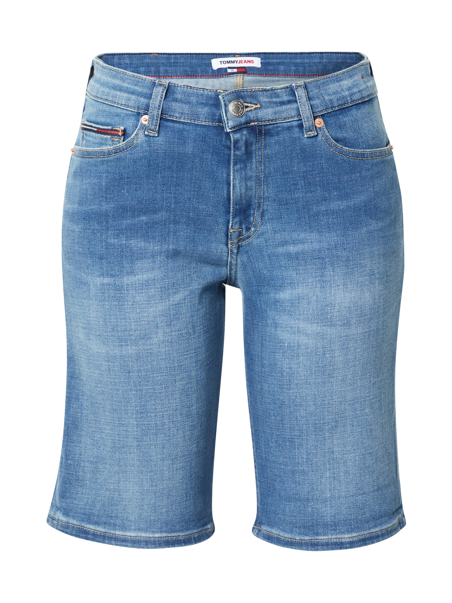 Tommy Jeans Farmer  kék farmer / fehér / piros / barna