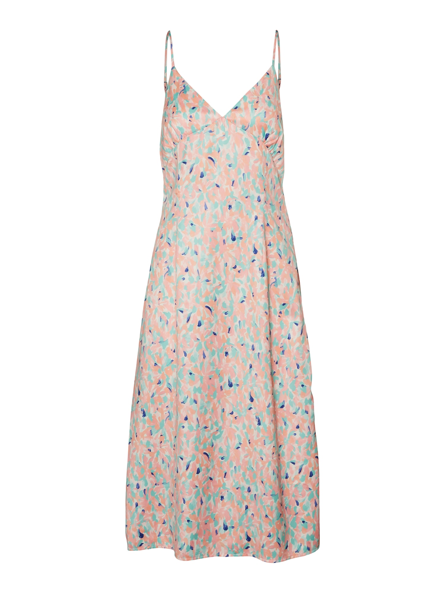 VERO MODA Ruha 'Rio'  fáradt rózsaszín / fehér / narancs / türkiz / tengerészkék