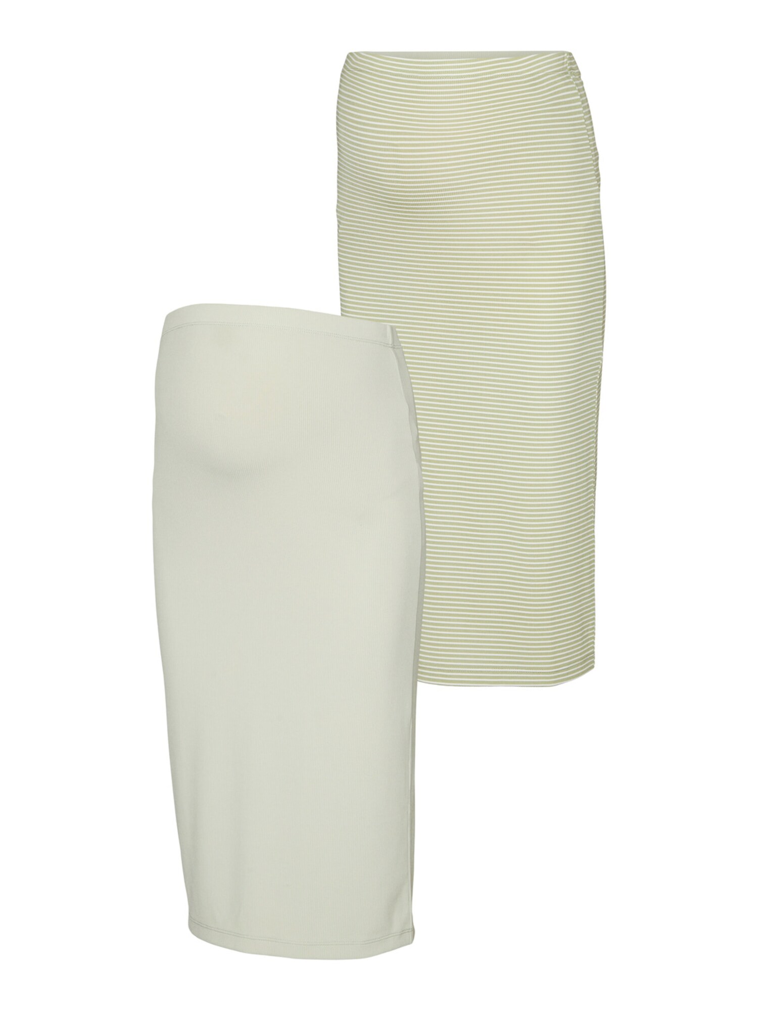 Vero Moda Maternity Szoknyák 'Jill'  pasztellzöld / fehér / ezüstszürke