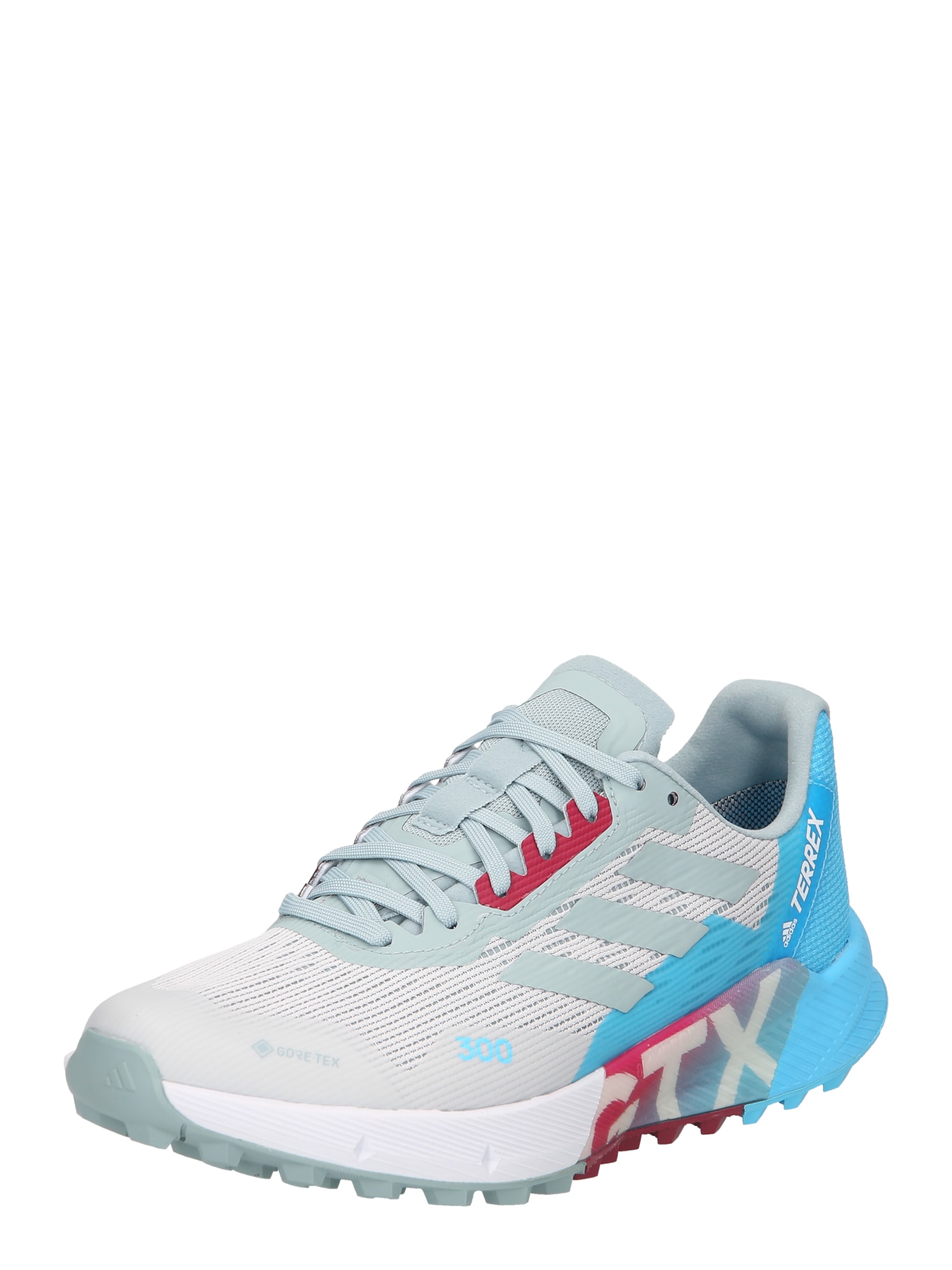 adidas Terrex Félcipő 'Agravic Flow 2.0'  szürke / világosszürke / kék / bordó
