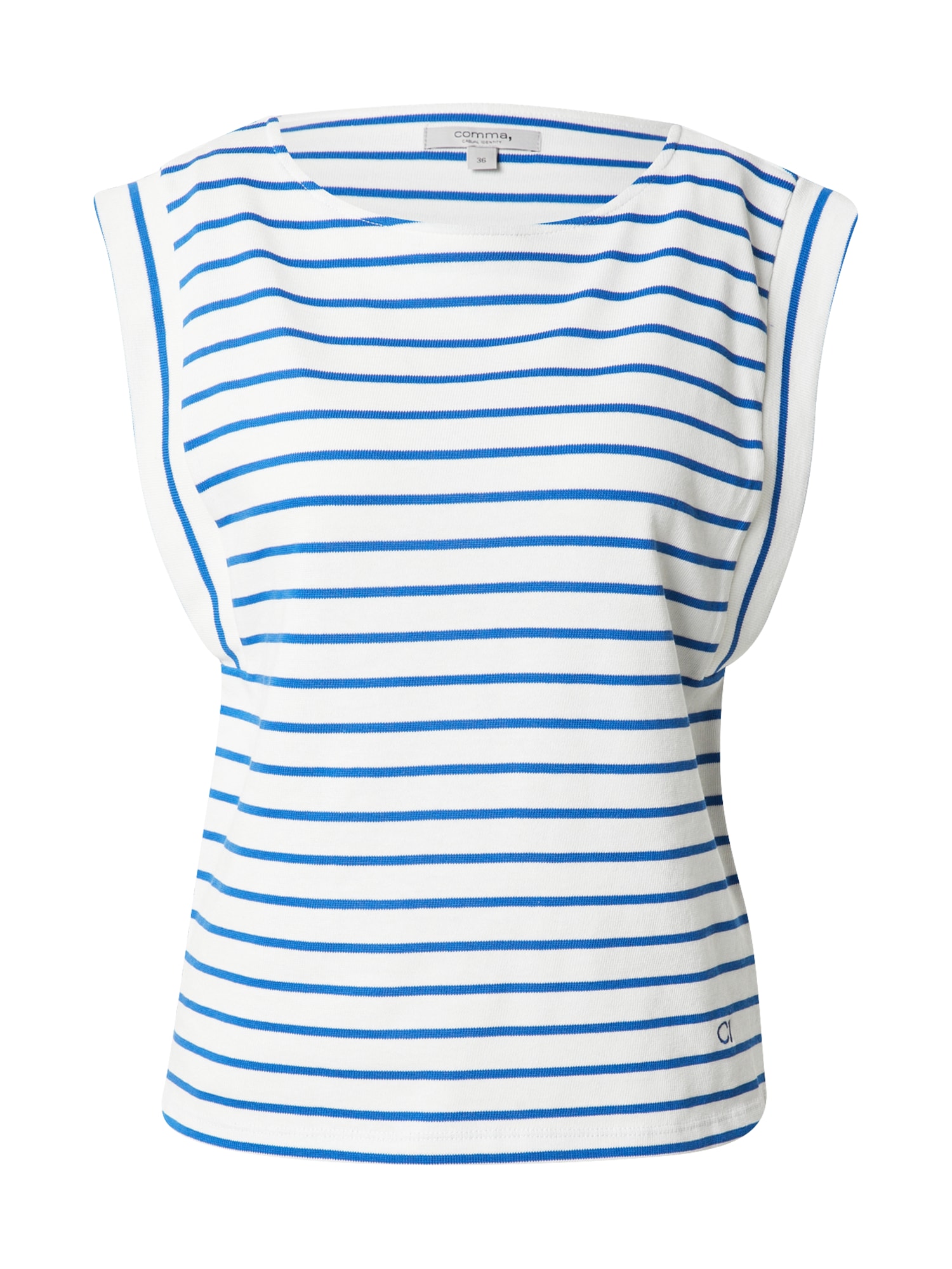 comma casual identity Top  fehér / kék