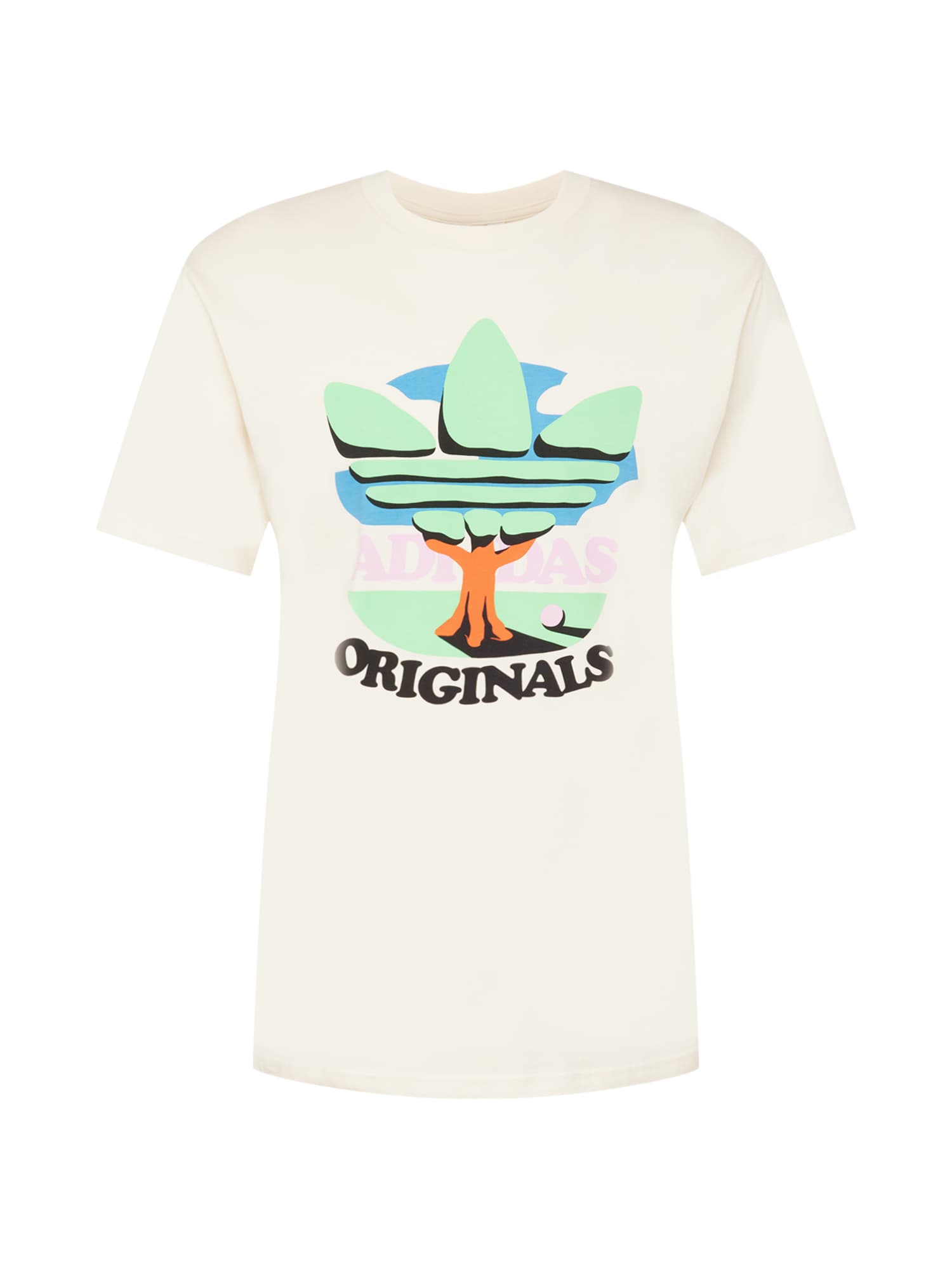 ADIDAS ORIGINALS Póló  fehér / menta / fekete / égkék
