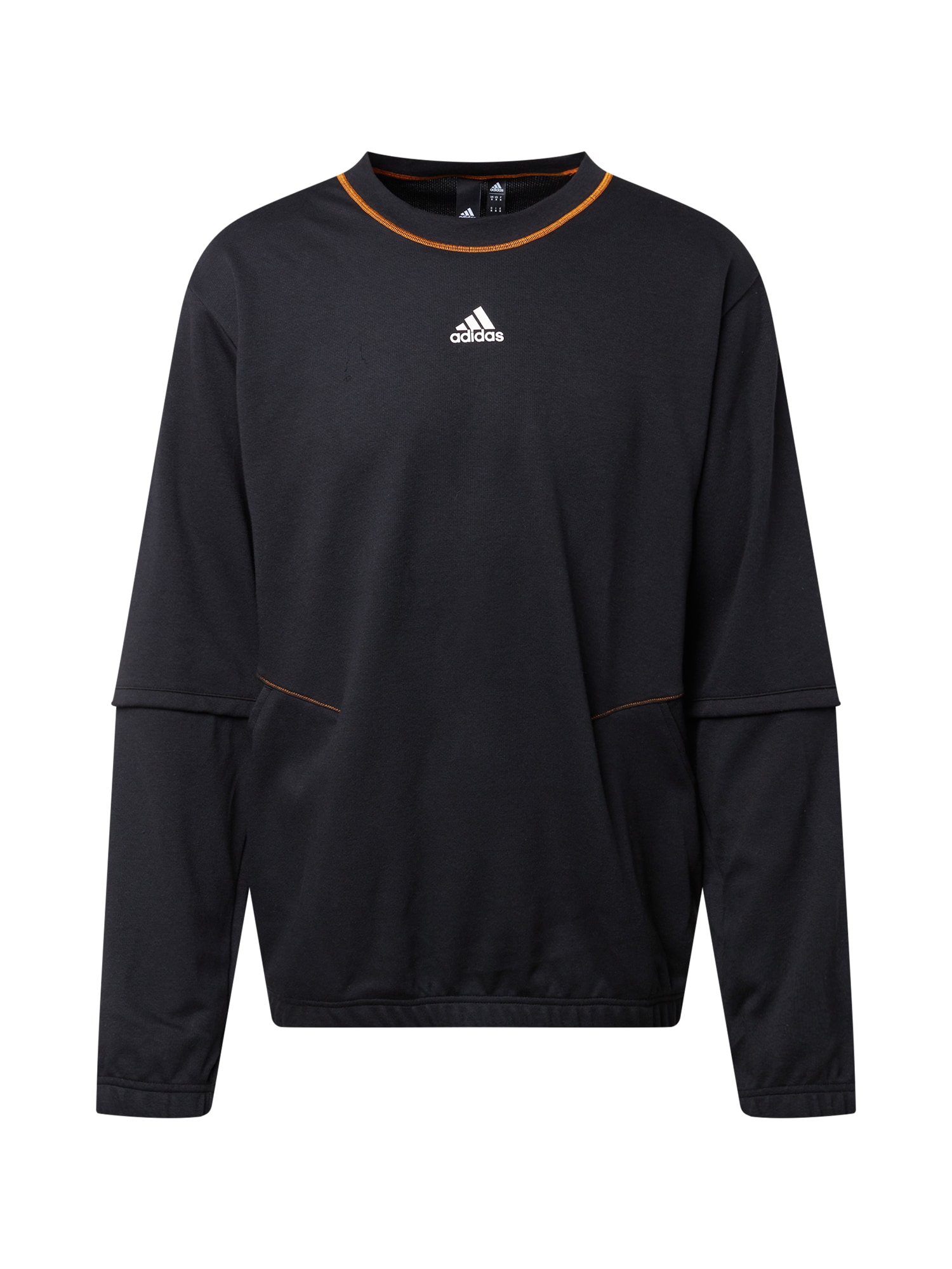 ADIDAS PERFORMANCE Sport szabadidős felsők 'TRVL'  fekete / fehér / narancs