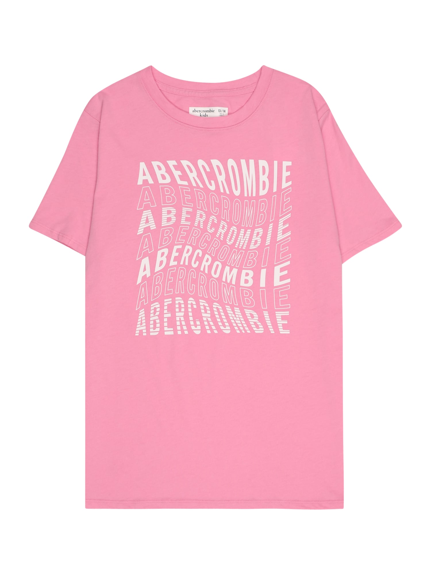 Abercrombie & Fitch Póló  rózsaszín / fehér