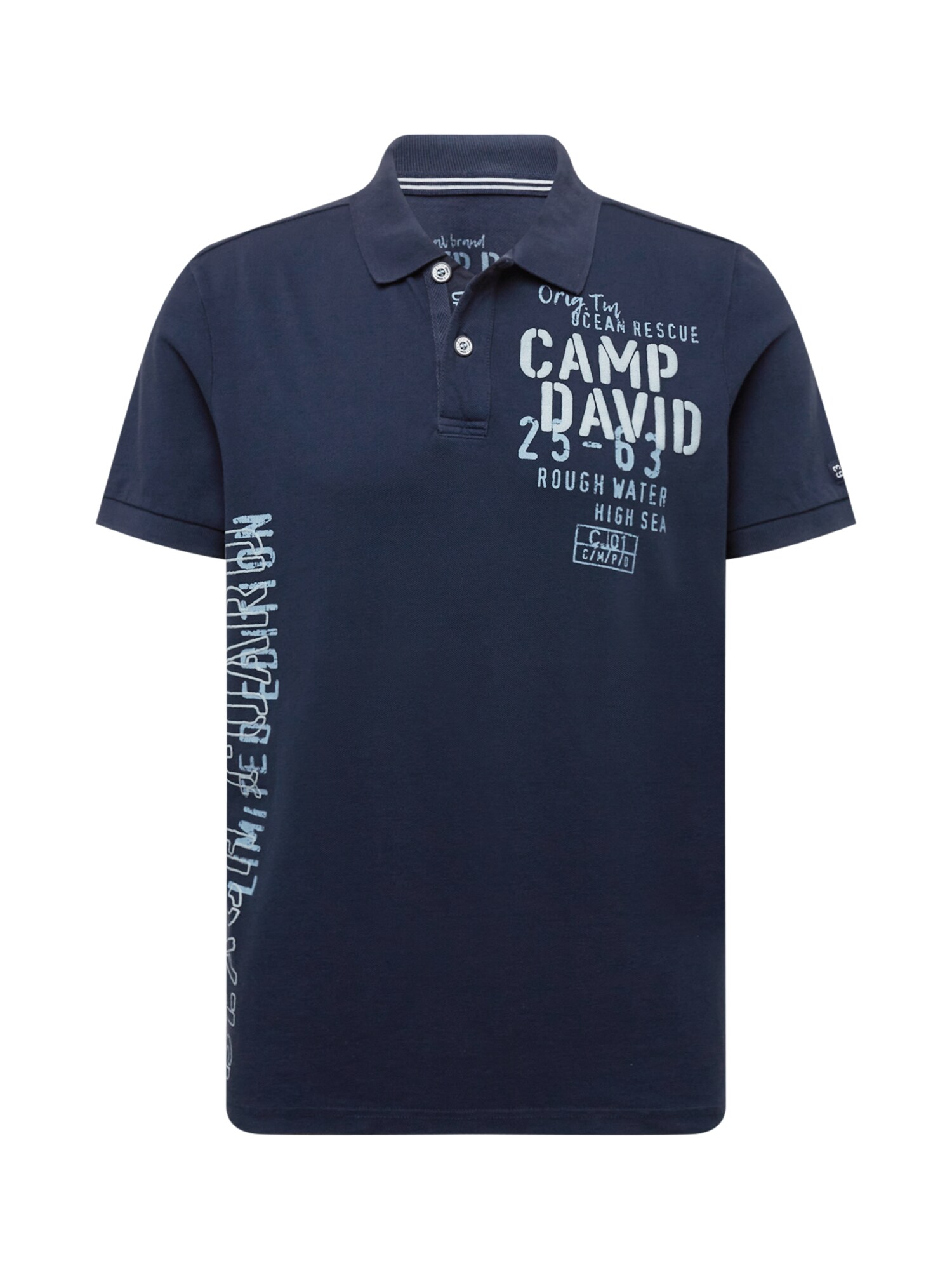 CAMP DAVID Póló  tengerészkék / világoskék
